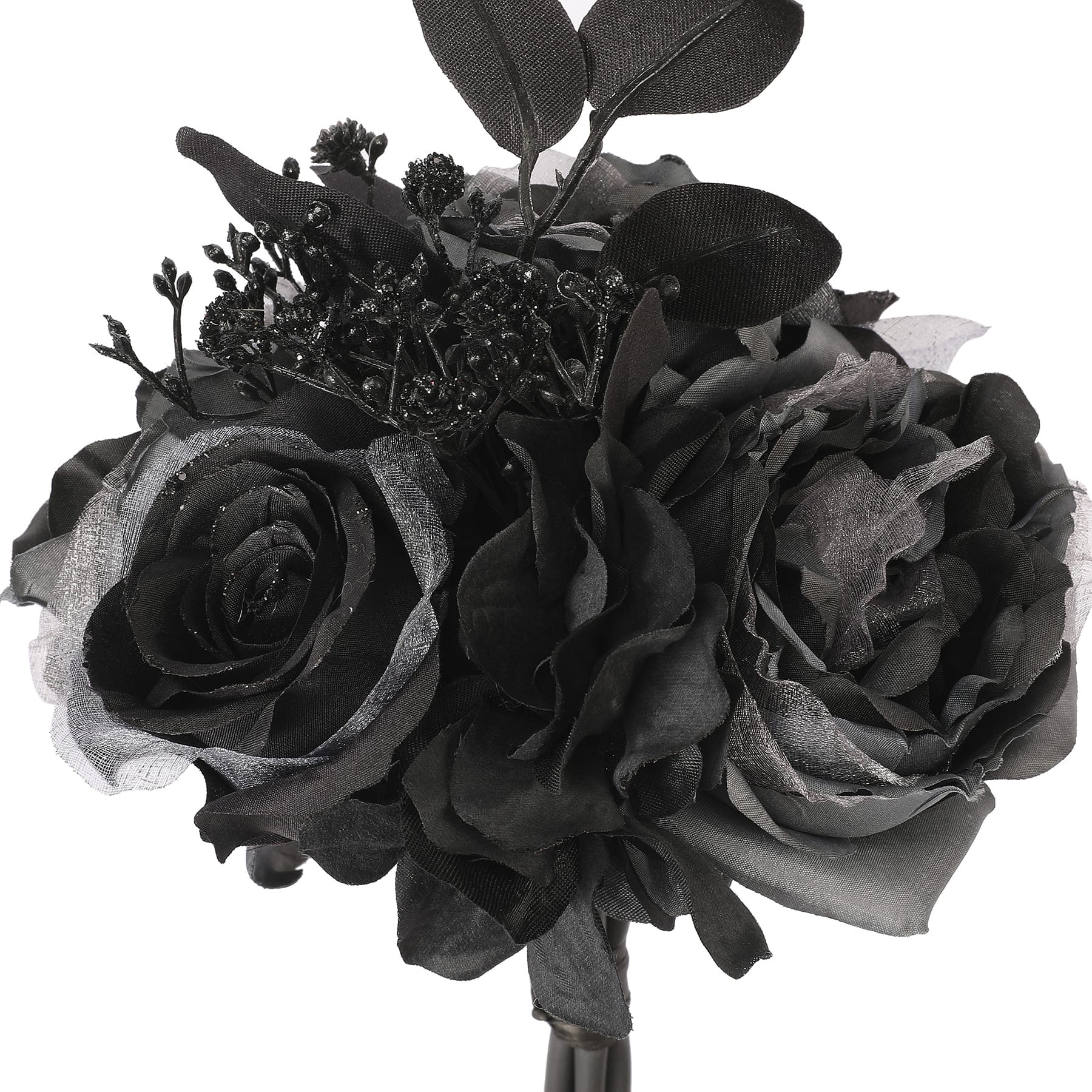 10" Gray & Black Rose & Peony Bouquet by Ashland®