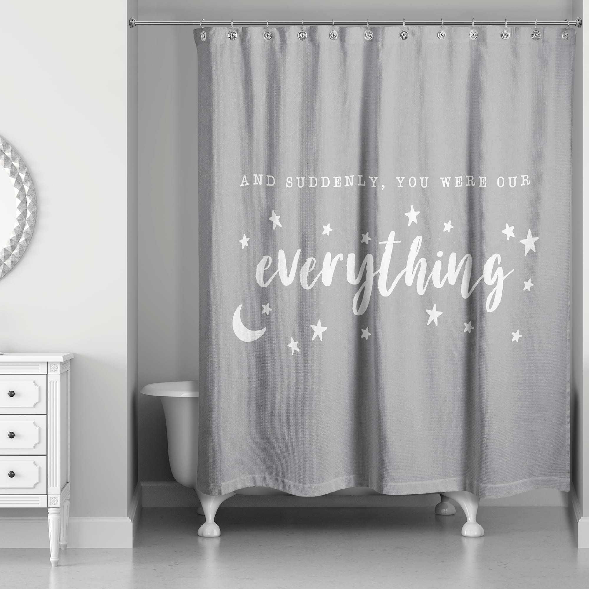 Suddenly You Were Our Everything 71" x 74" Shower Curtain