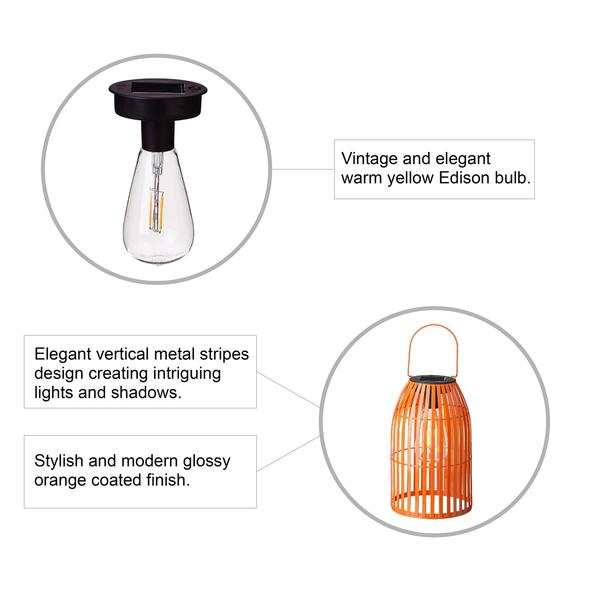 Glitzhome&#xAE; 10&#x22; Woven Solar Powered Outdoor Hanging Lantern