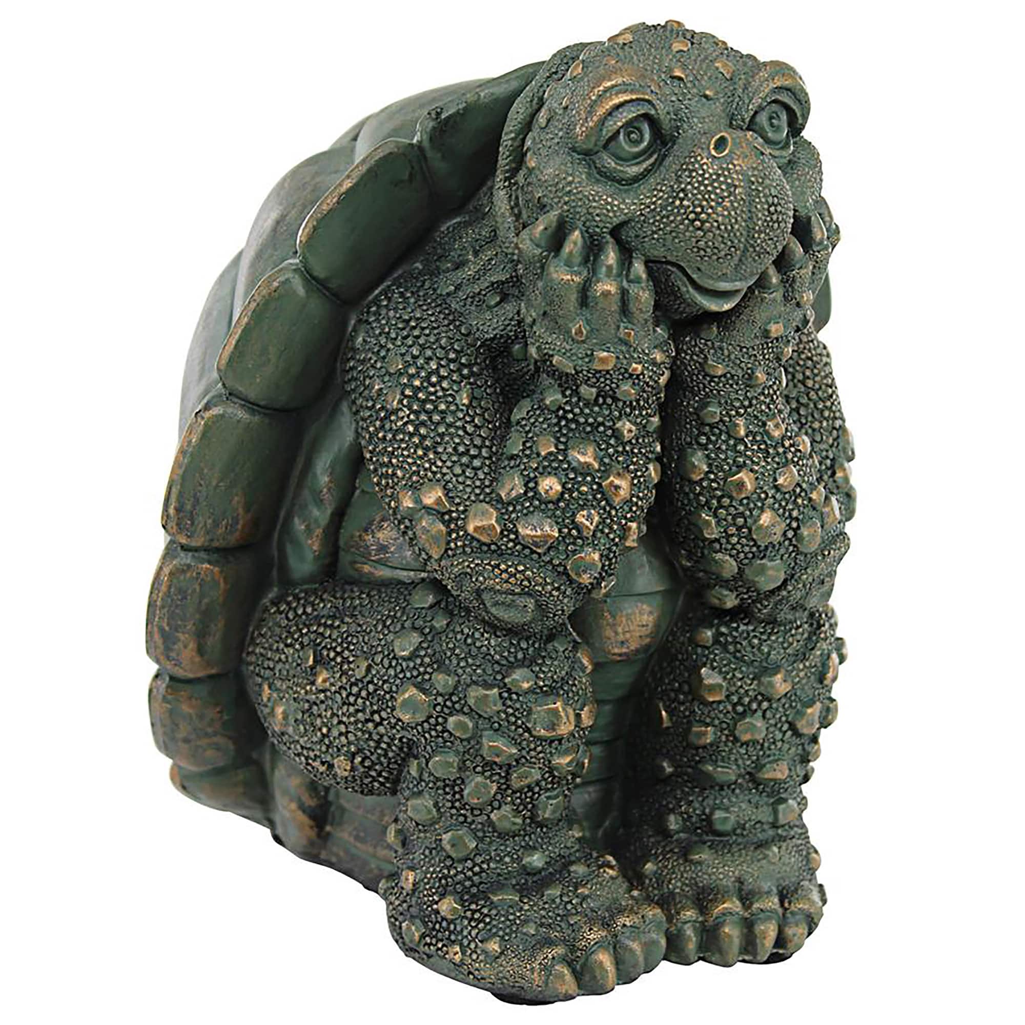 Design Toscano 7.5&#x22; The Thinker Turtle Garden Statue