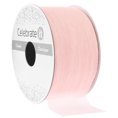 1.5" x 3yd. Crinkle Sheer Cut Edge Ribbon by Celebrate It™ image