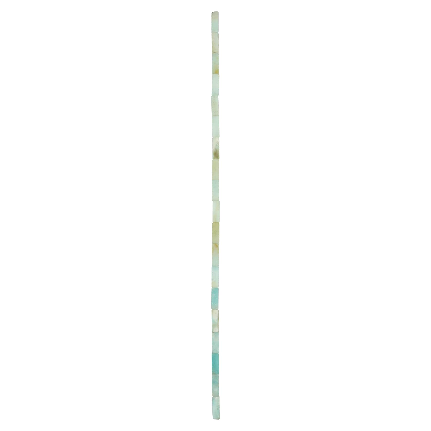 Blue &#x26; Green Amazonite Tube Beads, 13mm by Bead Landing&#x2122;