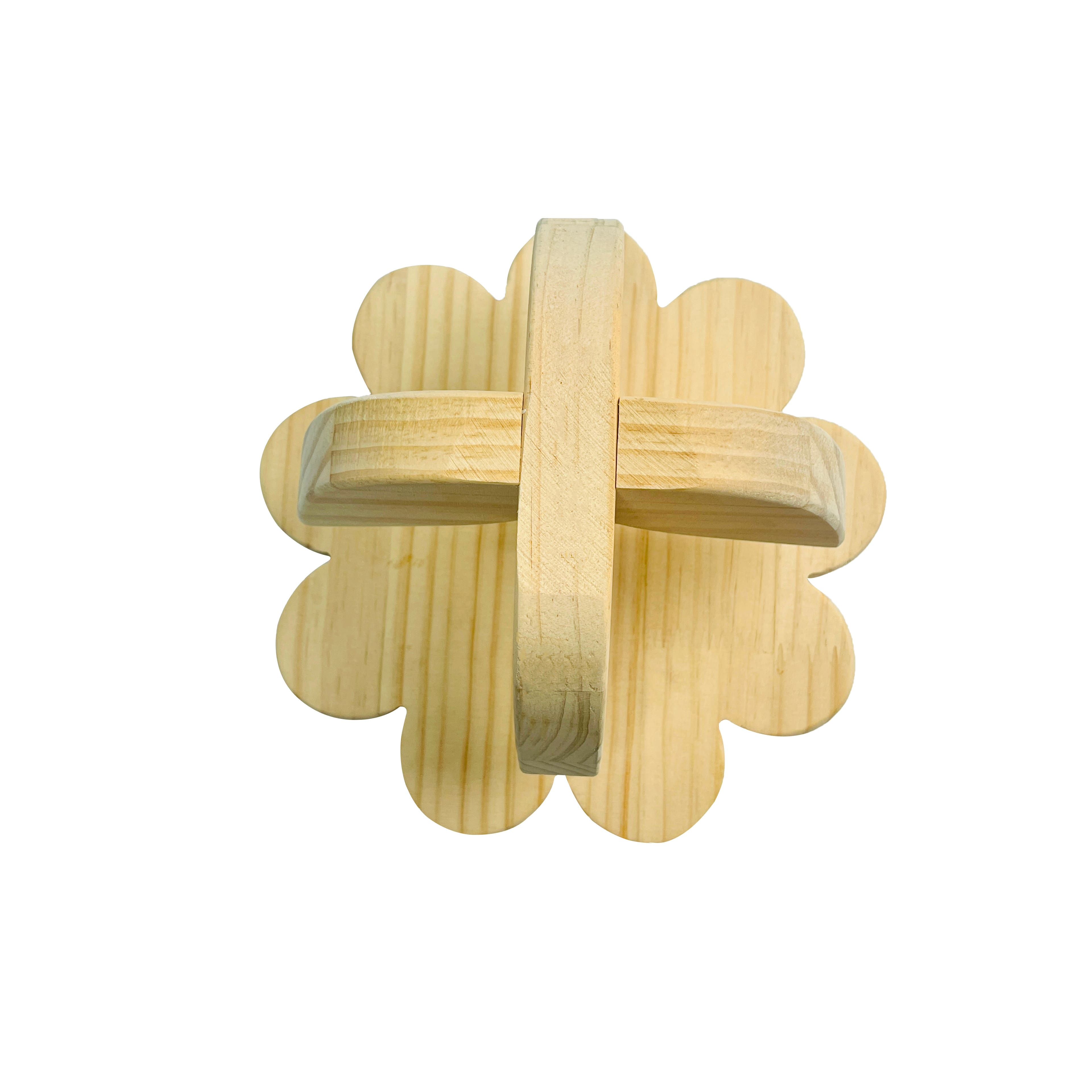 9&#x22; Unfinished Wood Flower Planter Stand by Make Market&#xAE;