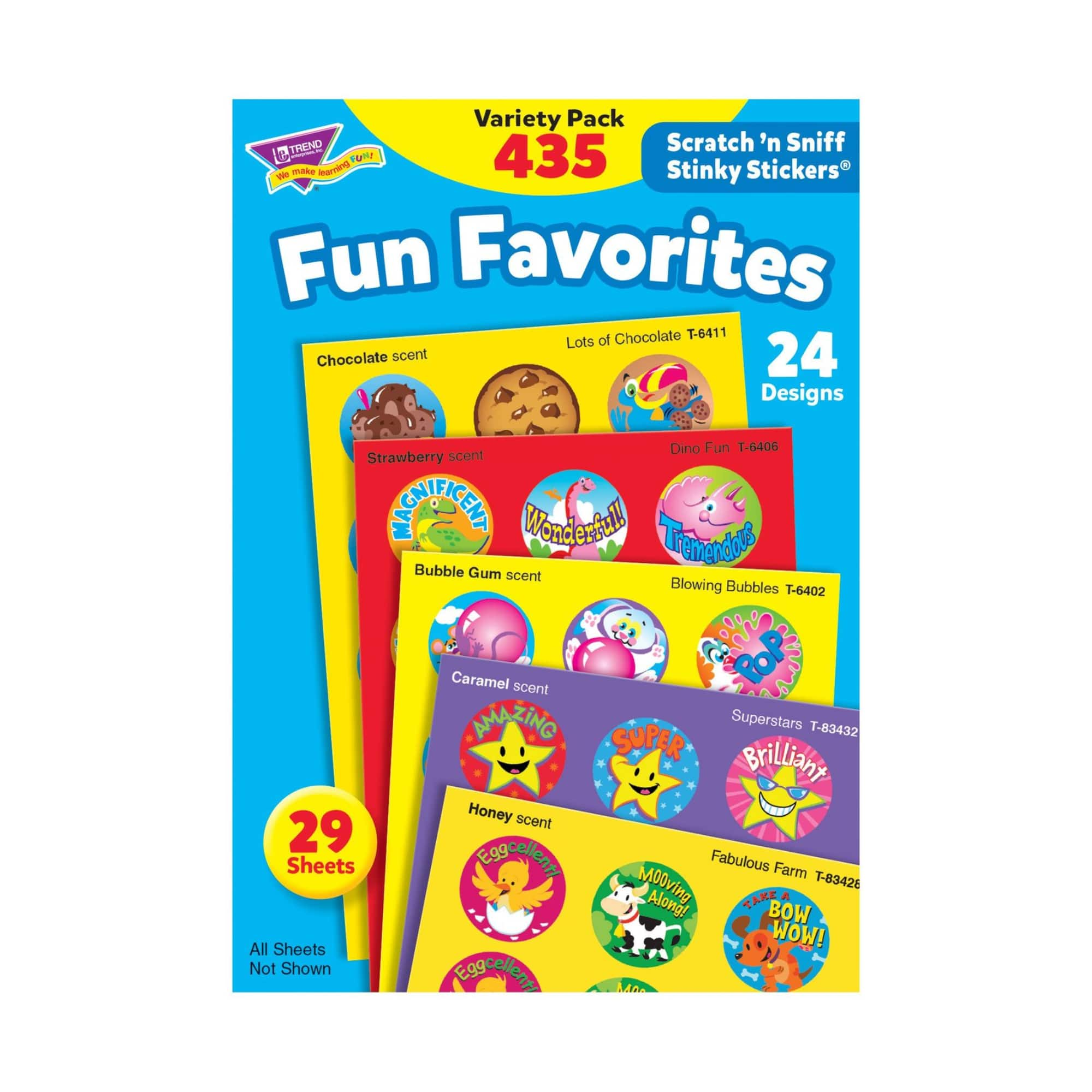 Trend Enterprises&#xAE; Fun Favorites Scented Stickers Variety Pack