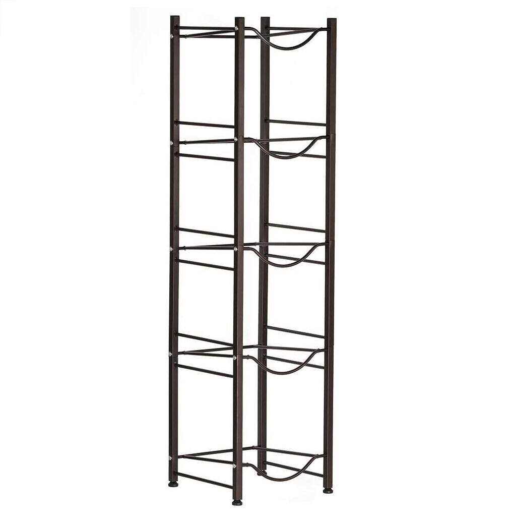NEX™ Dark Brown 5 Tier 5 Gallon Metal Water Jug Holder Storage Rack