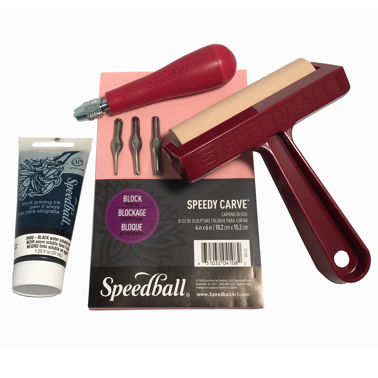 6 Pack: Speedball® Super Value Block Printing Starter Kit