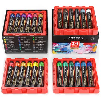 Arteza® 24 Color Acrylic Paint Set | Michaels