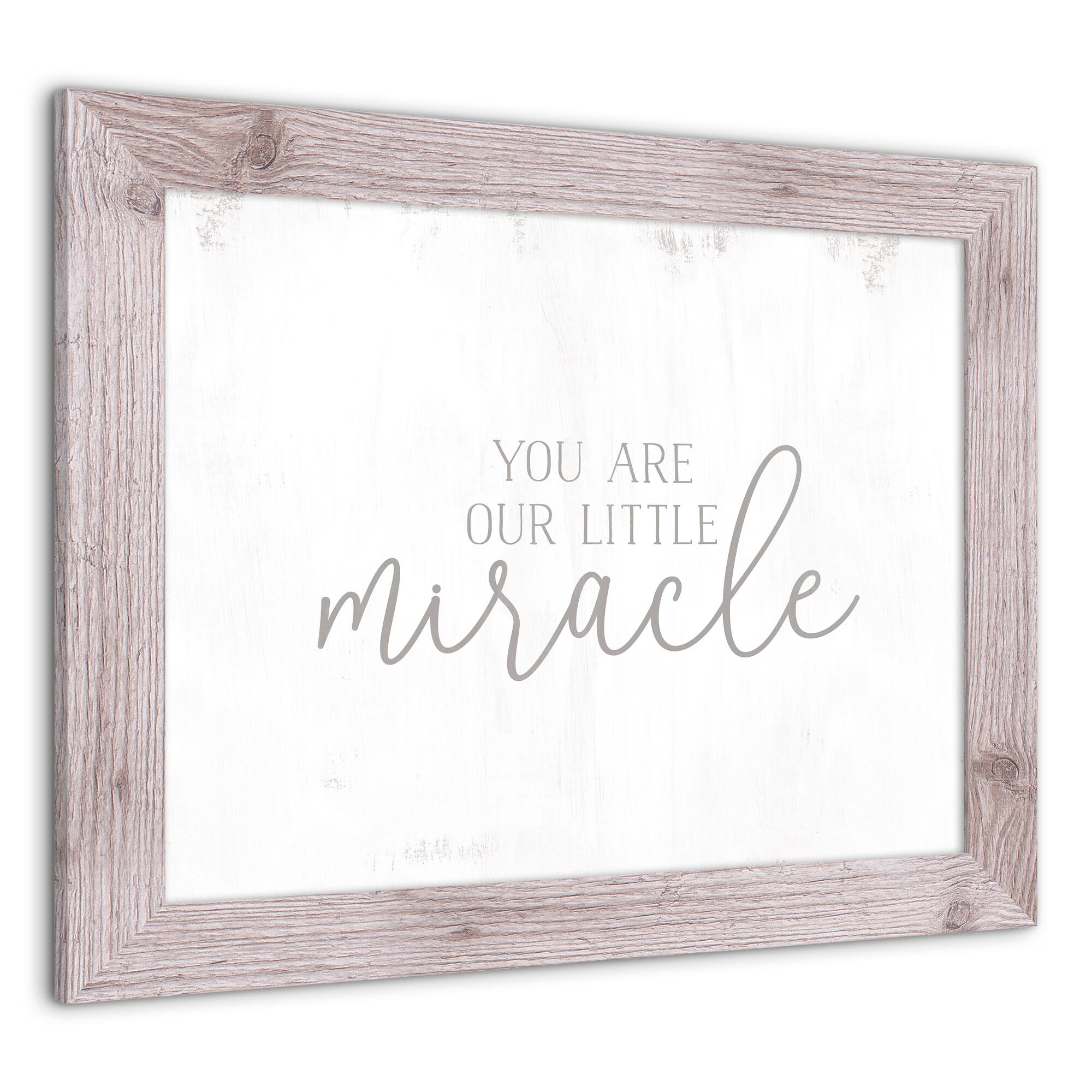 Our Little Miracle Framed Print Wall Hanging