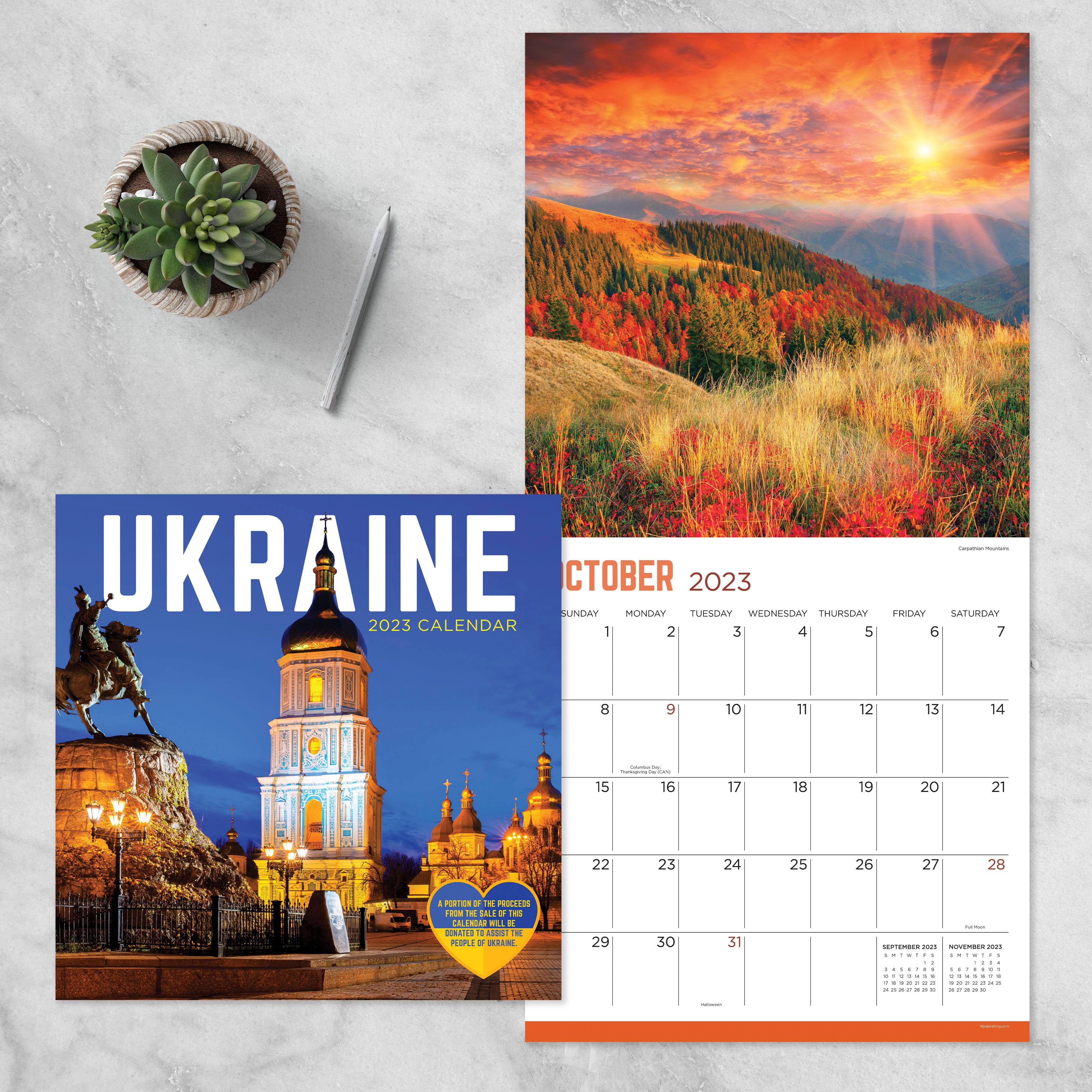 TF Publishing 2023 Ukraine Wall Calendar Wall Calendars Michaels
