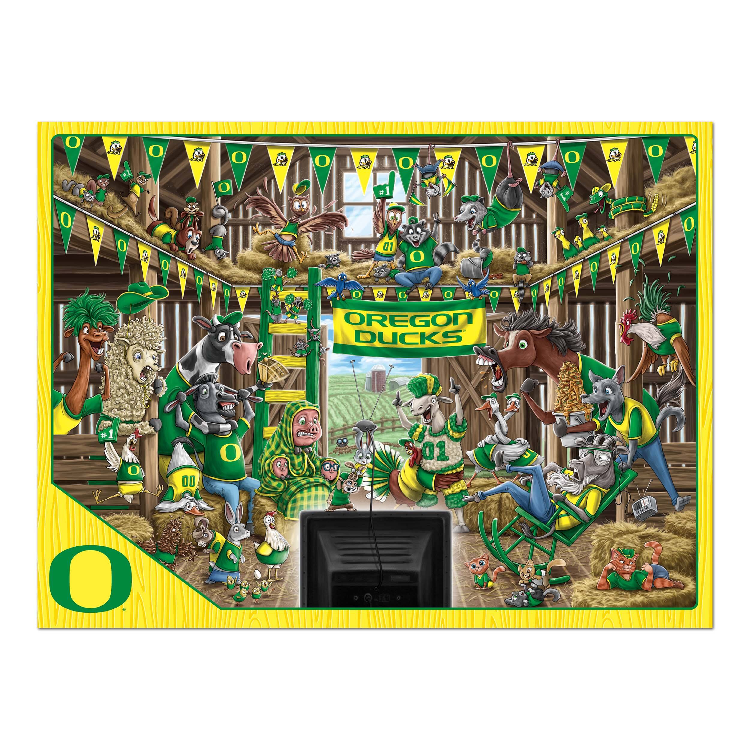College Barnyard Fans 500 Piece Puzzle