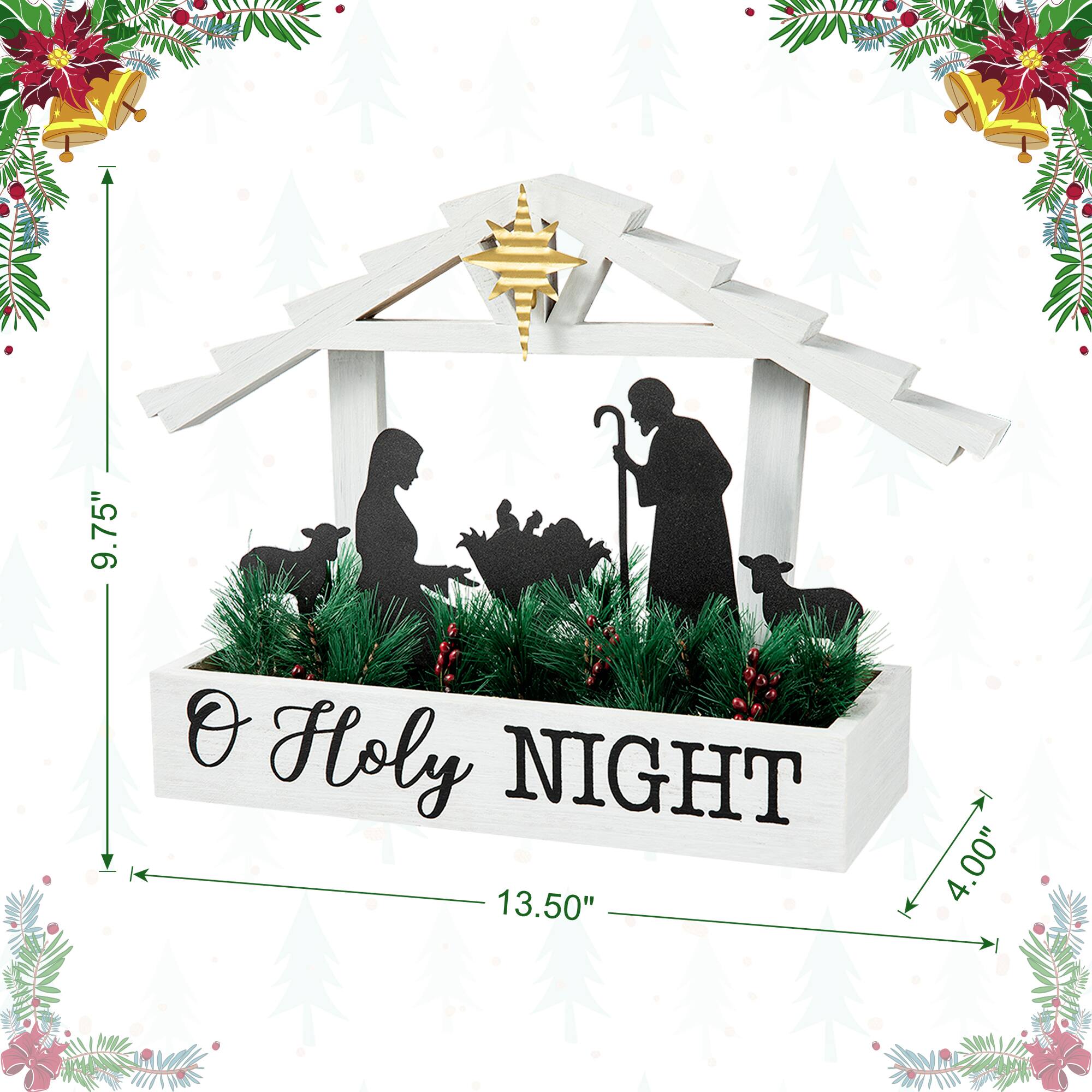 Glitzhome® 9.7" Nativity Table Décor
