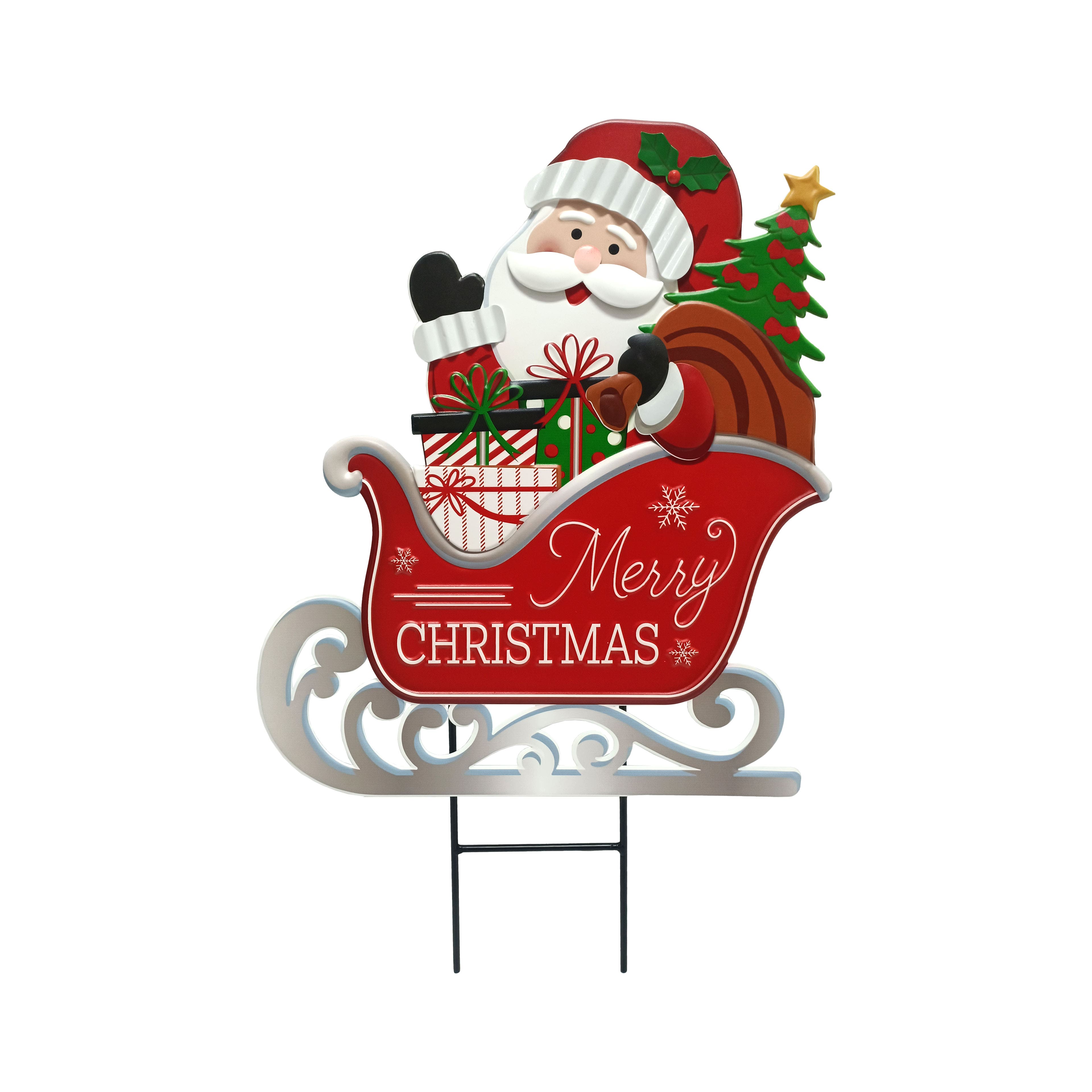 1.9ft. Santa Yard Stake by Ashland&#xAE;