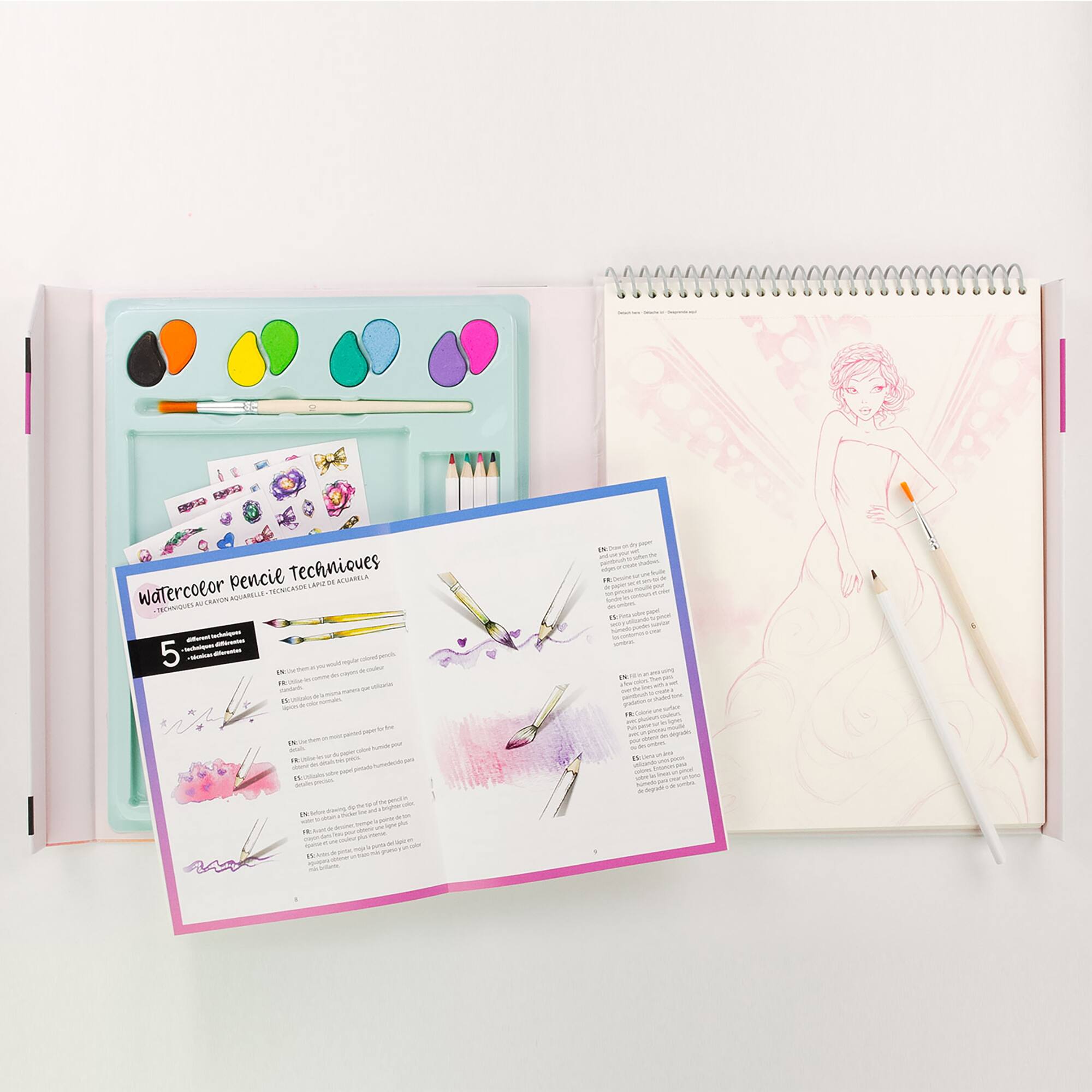 Style Me Up! Fashionista Watercolor Paint Kit