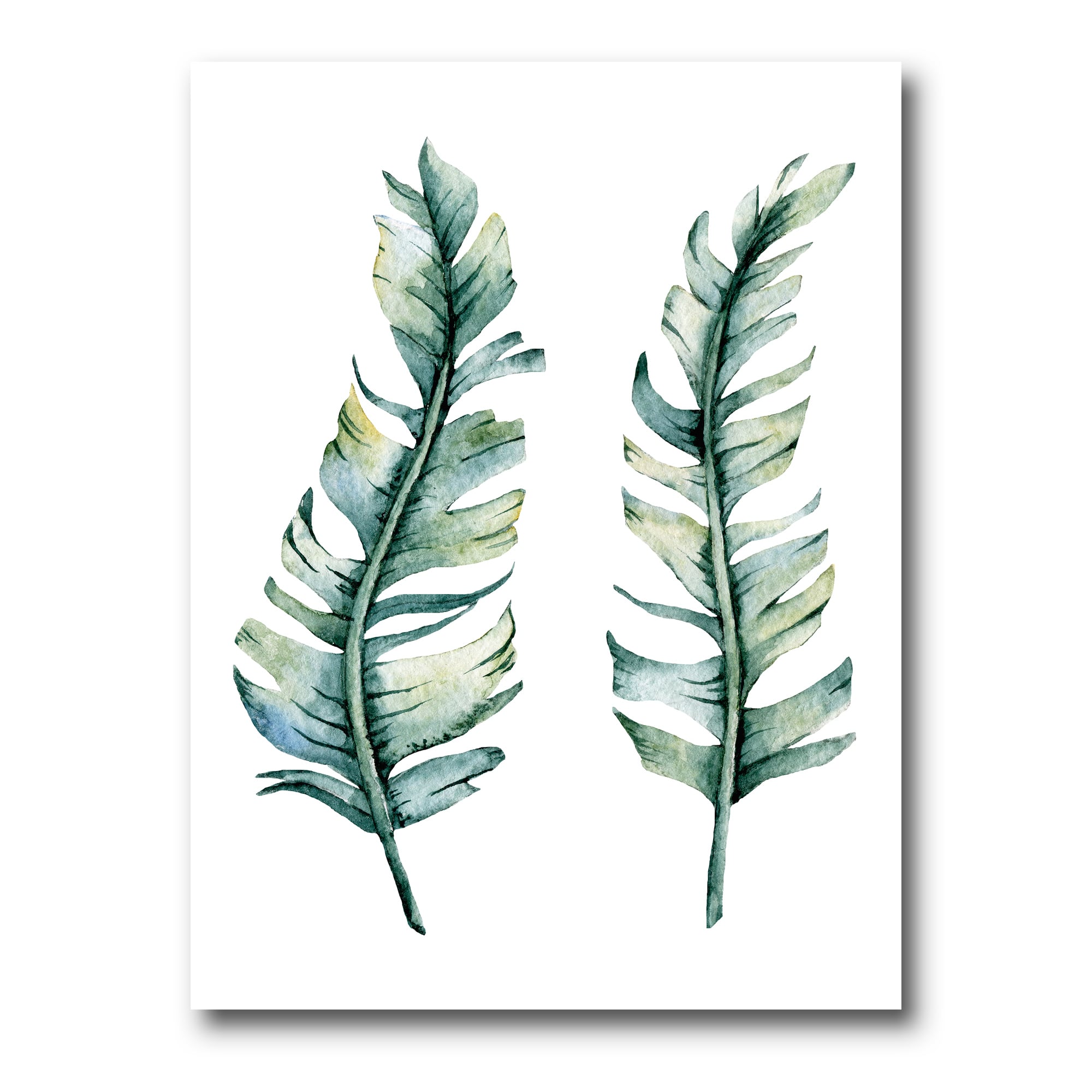 Designart - Duo of Tropical Leaves