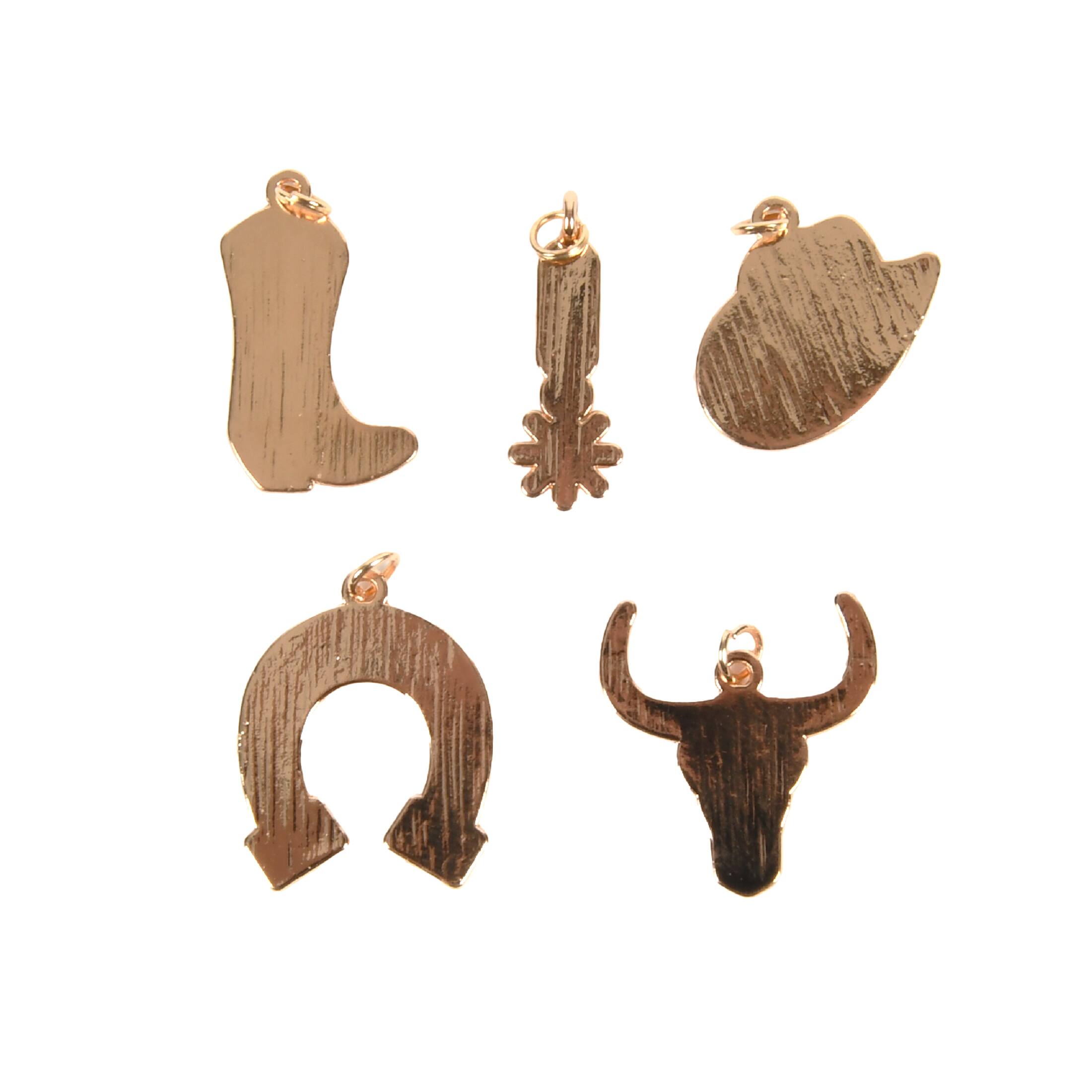 Ensemble de breloques à thème de cowgirl de Bead Landing