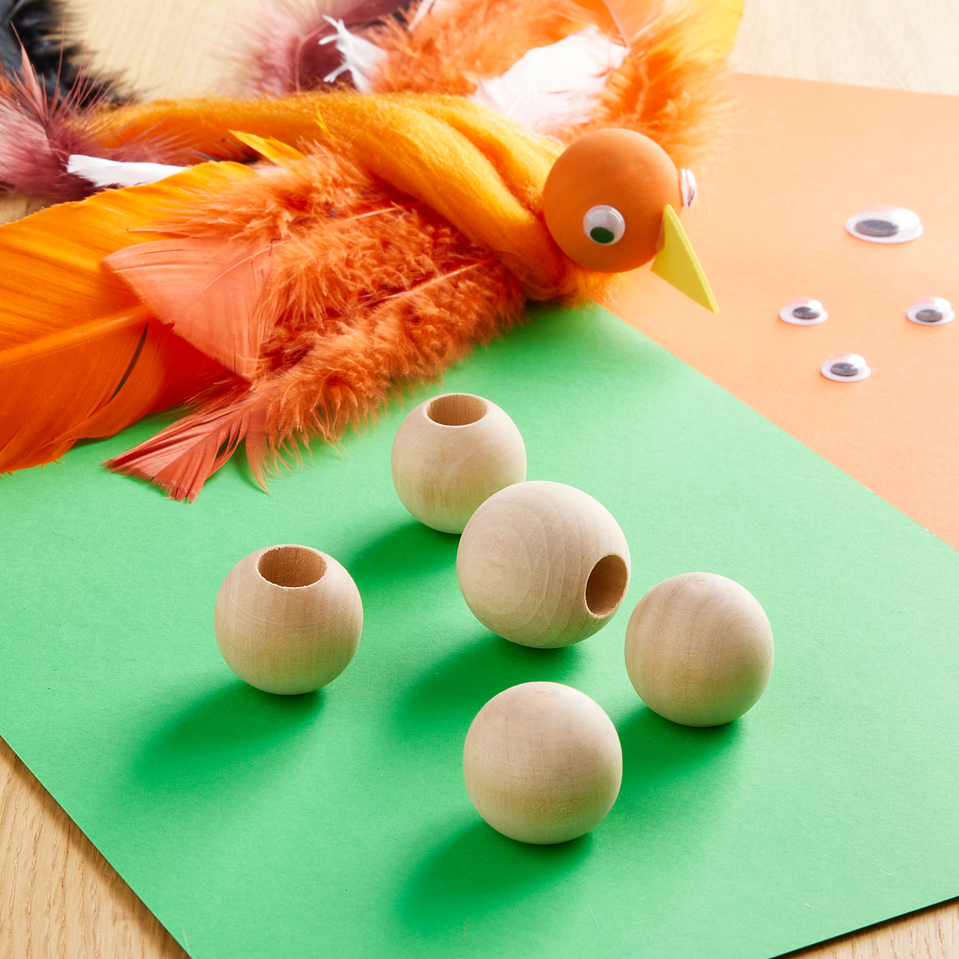 Wood Head Beads by Creatology®