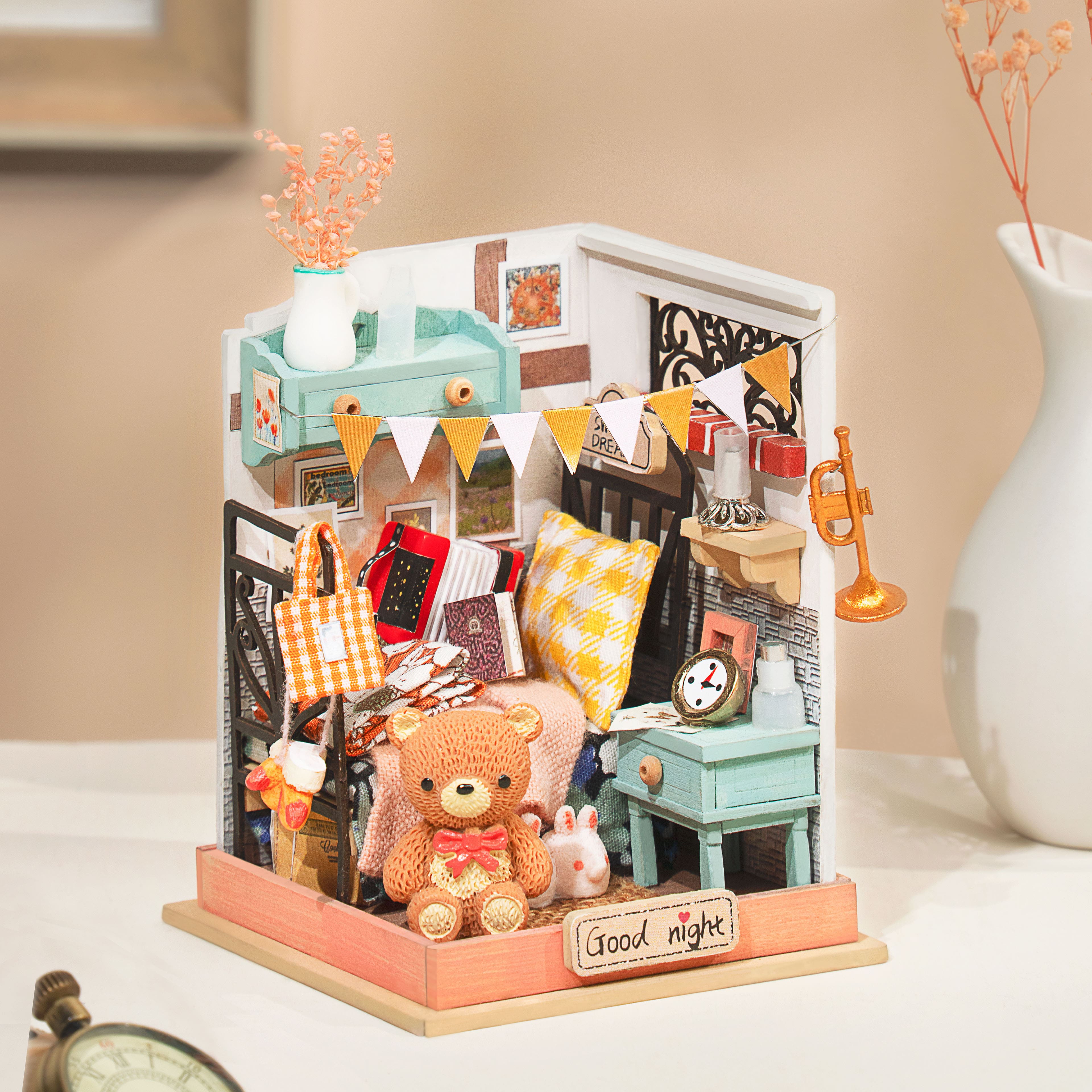 Rolife Sweet Dream Bedroom DIY Miniature Kit