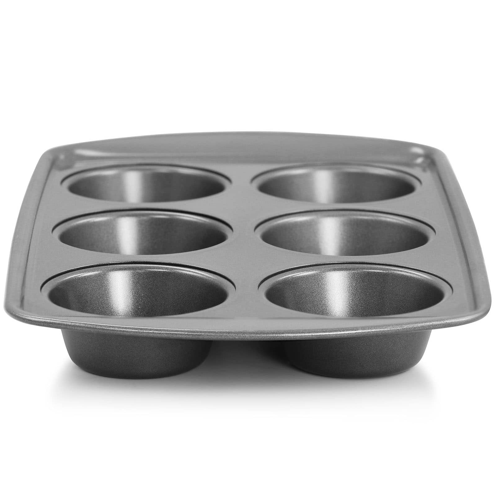 Gibson 12-Cup Baker's Friend nonstick Steel Muffin Pan - Black