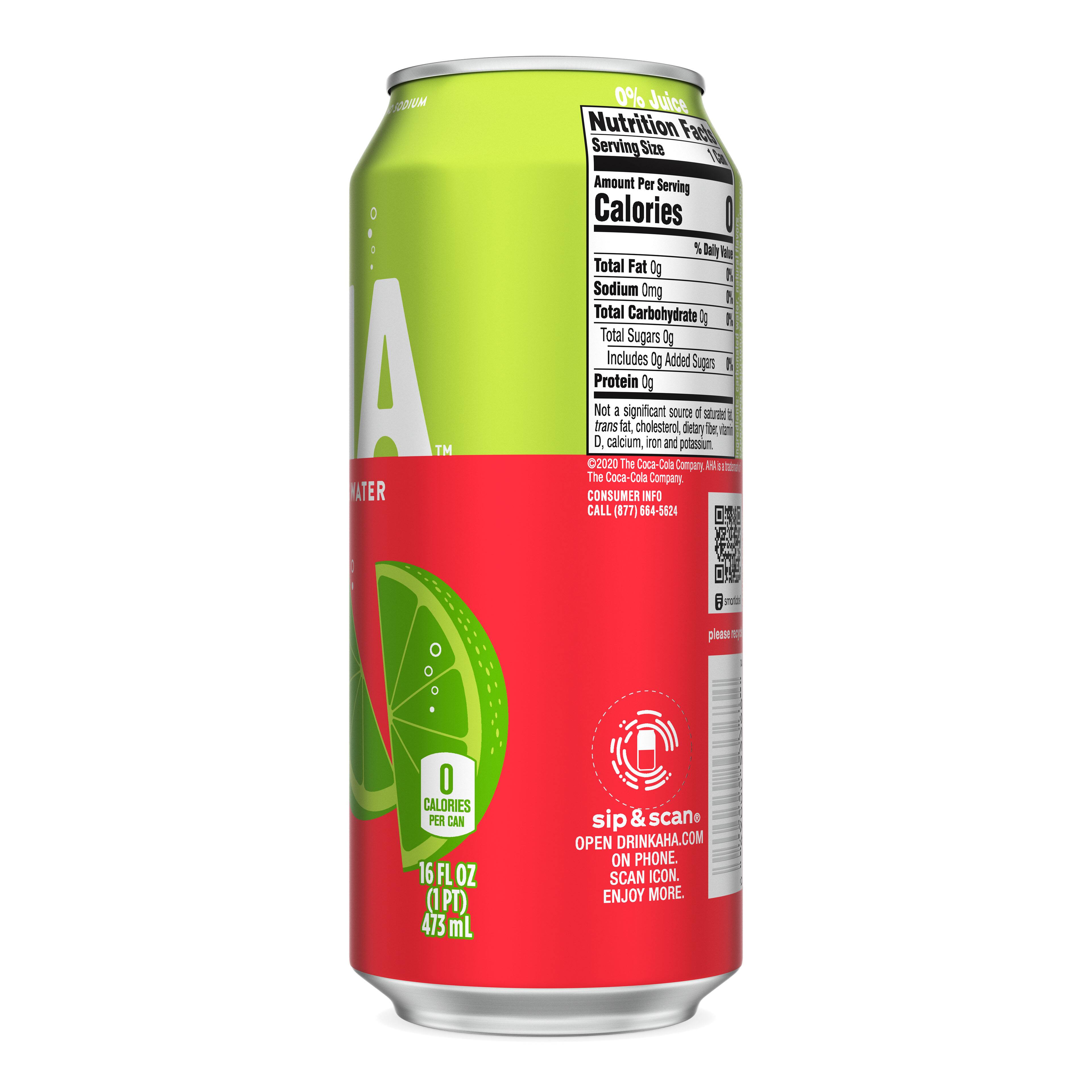 AHA™ Lime & Watermelon Sparkling Water, 16oz. Michaels