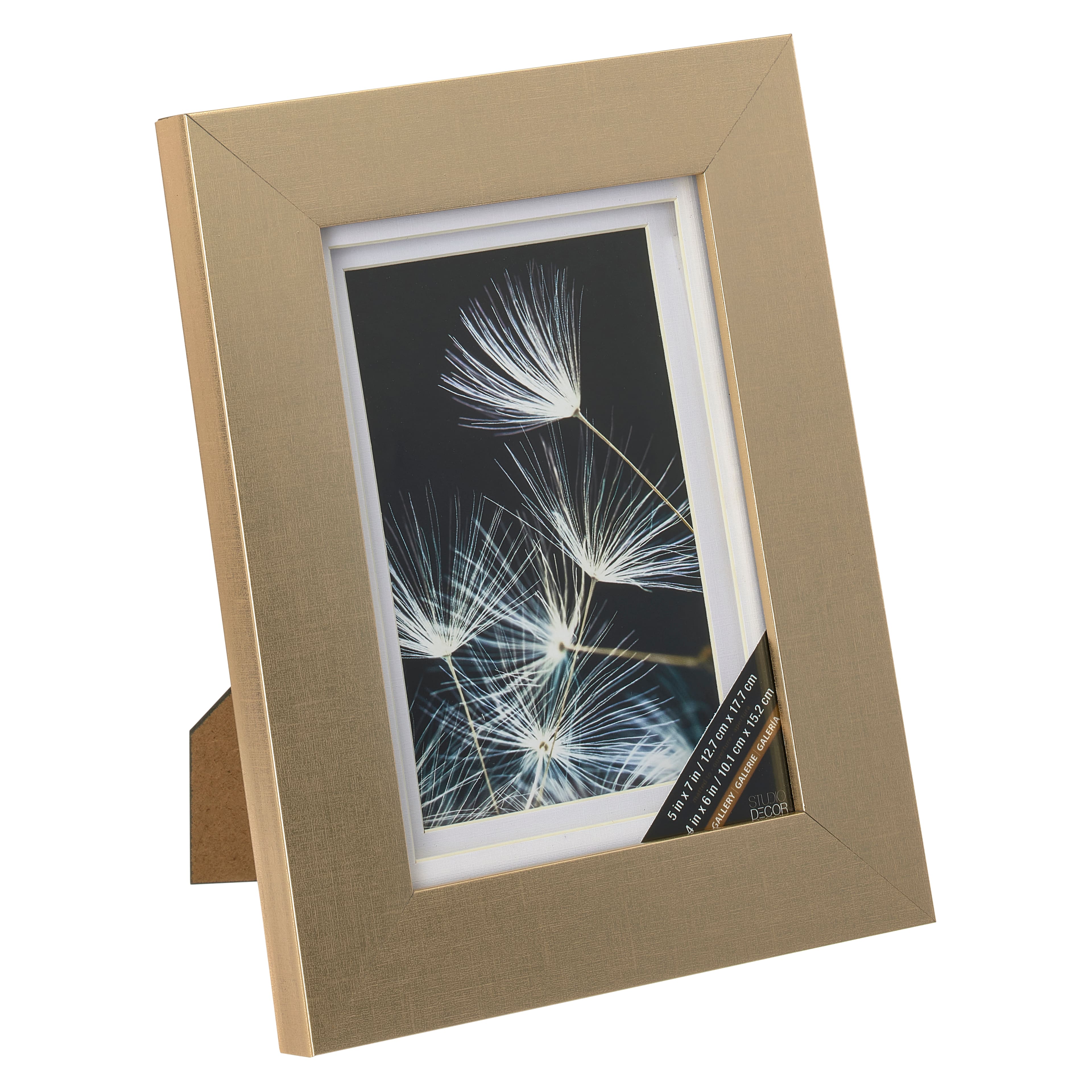 8 Pack: Champagne 4"x 6" Gallery Frame with Double Mat by Studio Décor®