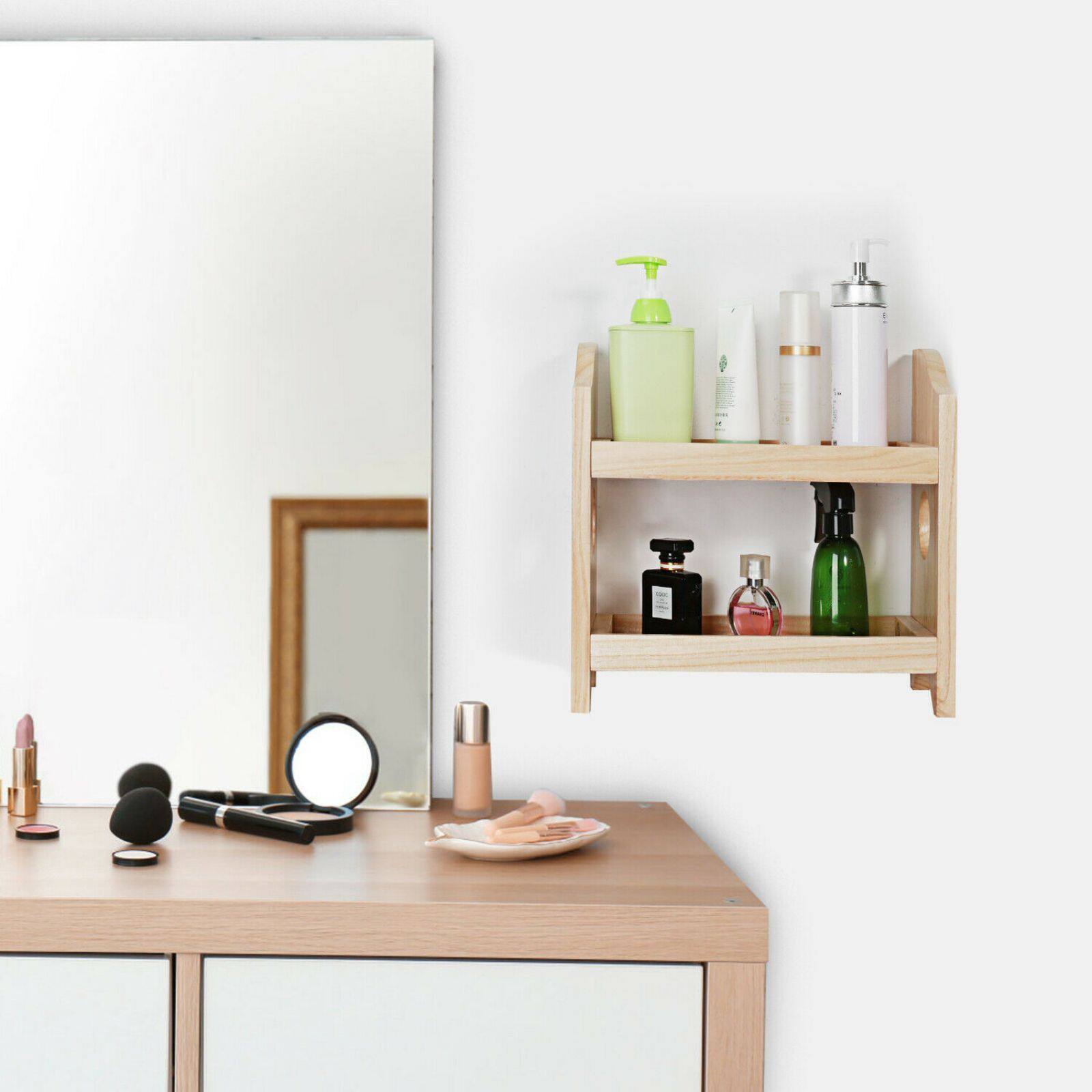 NEX™ 2-Tier Wood Spice Rack Countertop Organizer