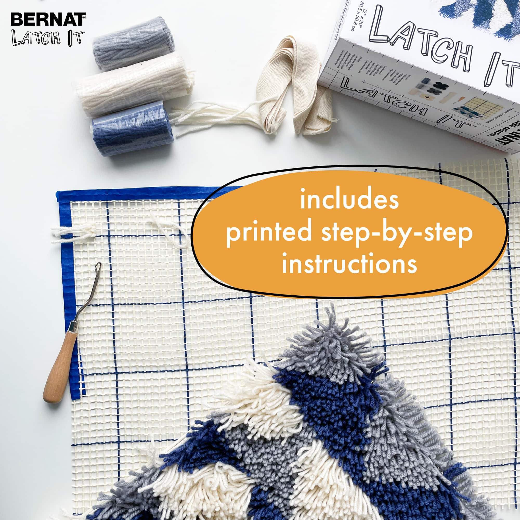 Bernat® Latch It™ Cosmic Collision Boho Yarn Kit