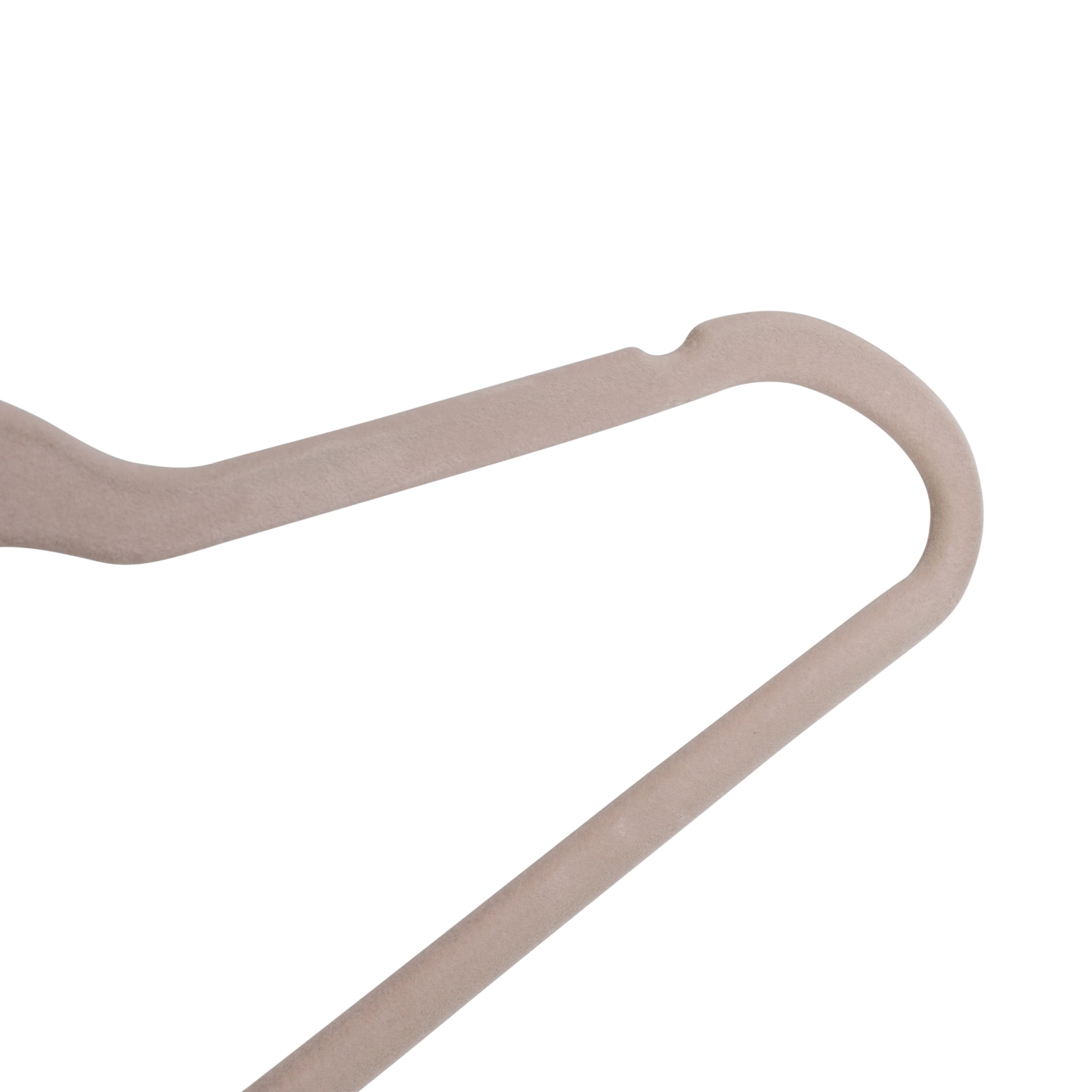 Pink Slim-Profile Non-Slip Velvet Hangers (25-Pack)