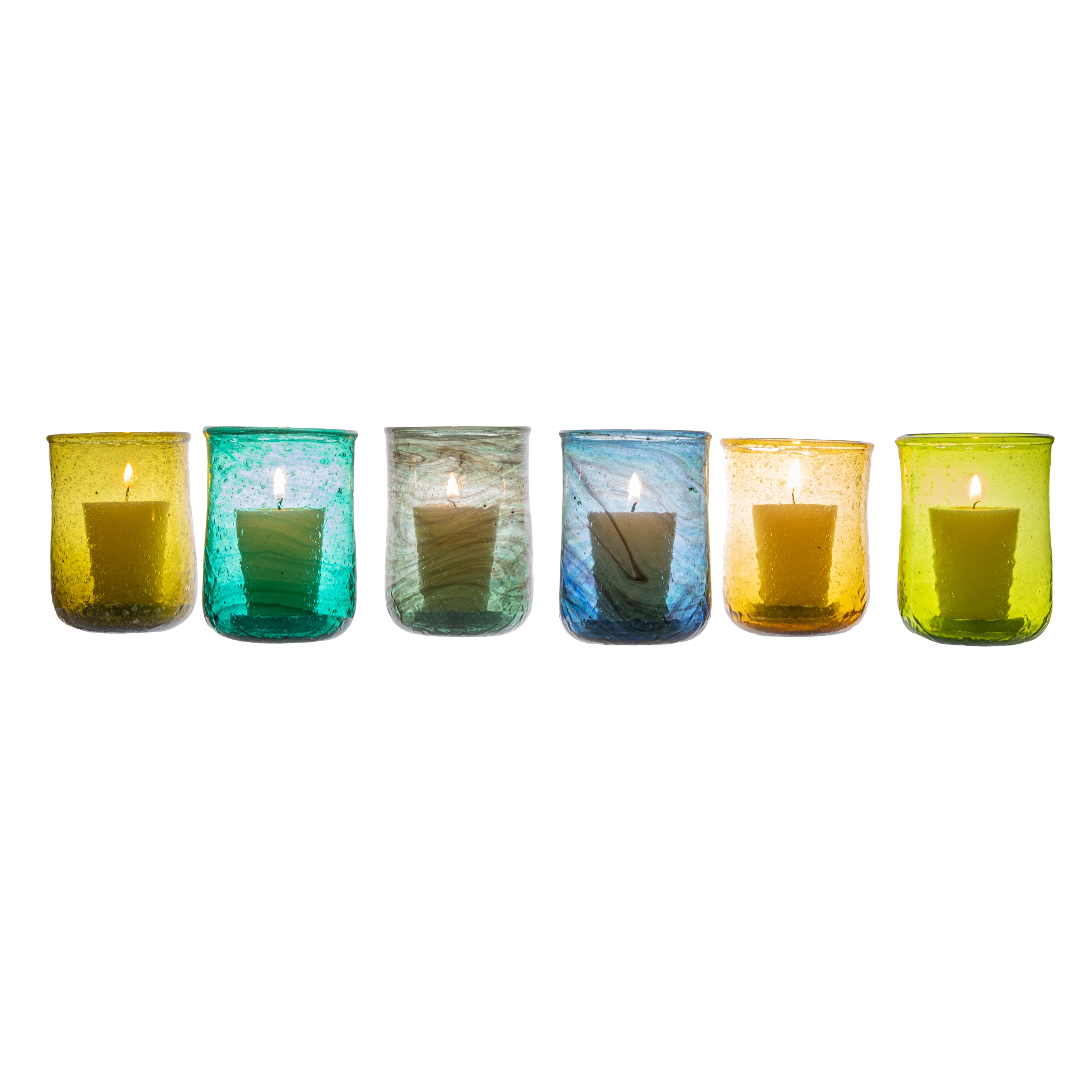 10oz. Hand Blown Multipurpose Drinking Glass &#x26; Votive Holder Set