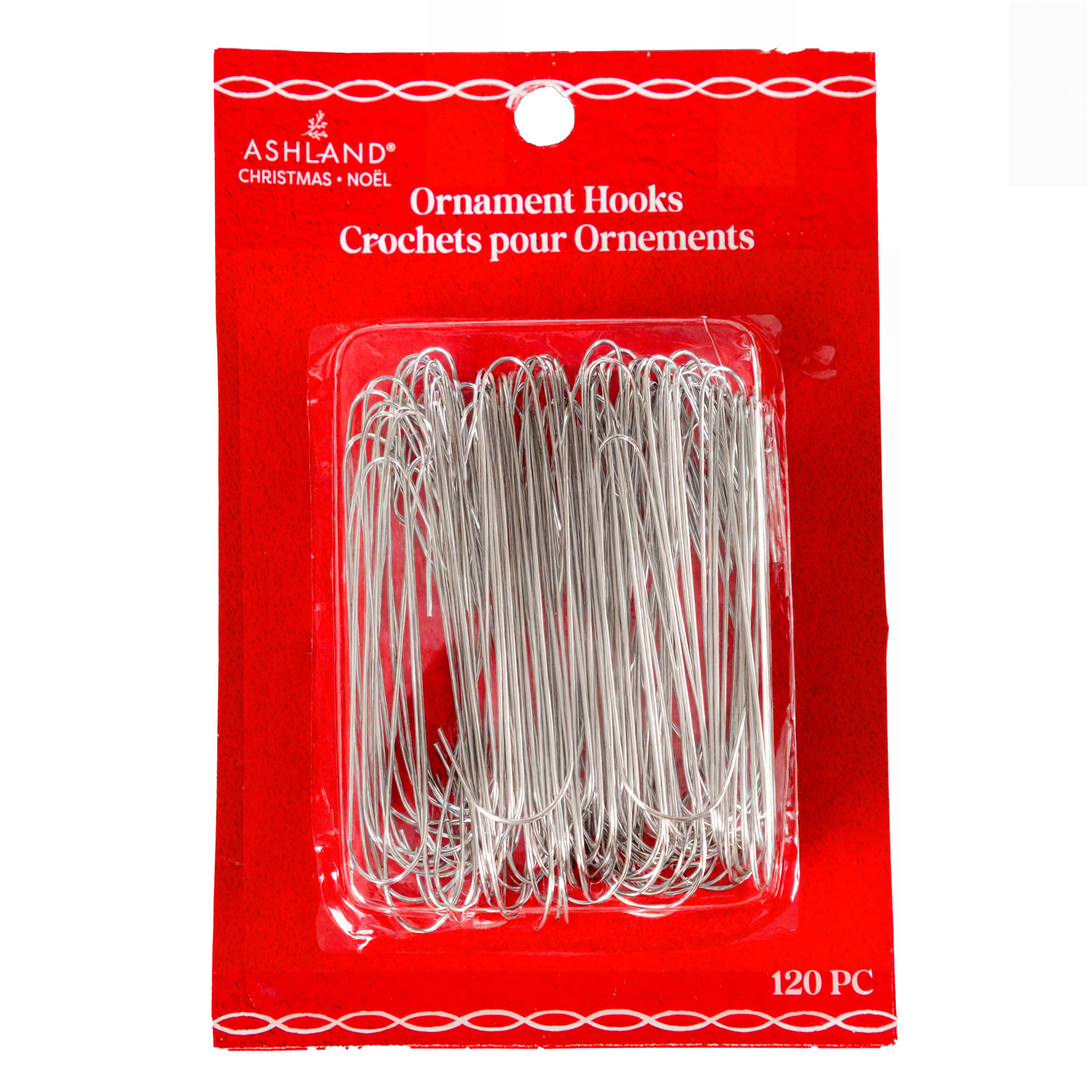 Large Silver Ornament Hooks, 120ct. by Ashland&#xAE;