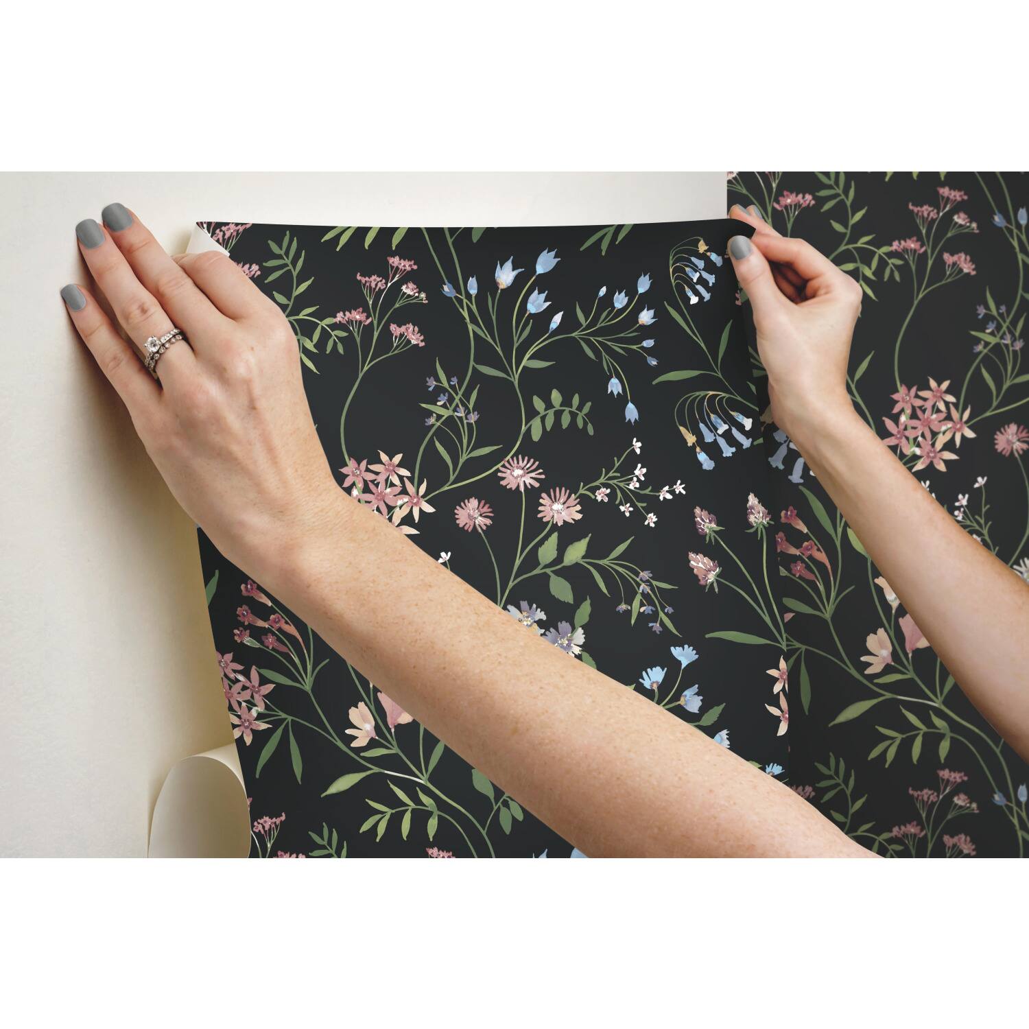 RoomMates Meadow Mix Peel &#x26; Stick Wallpaper