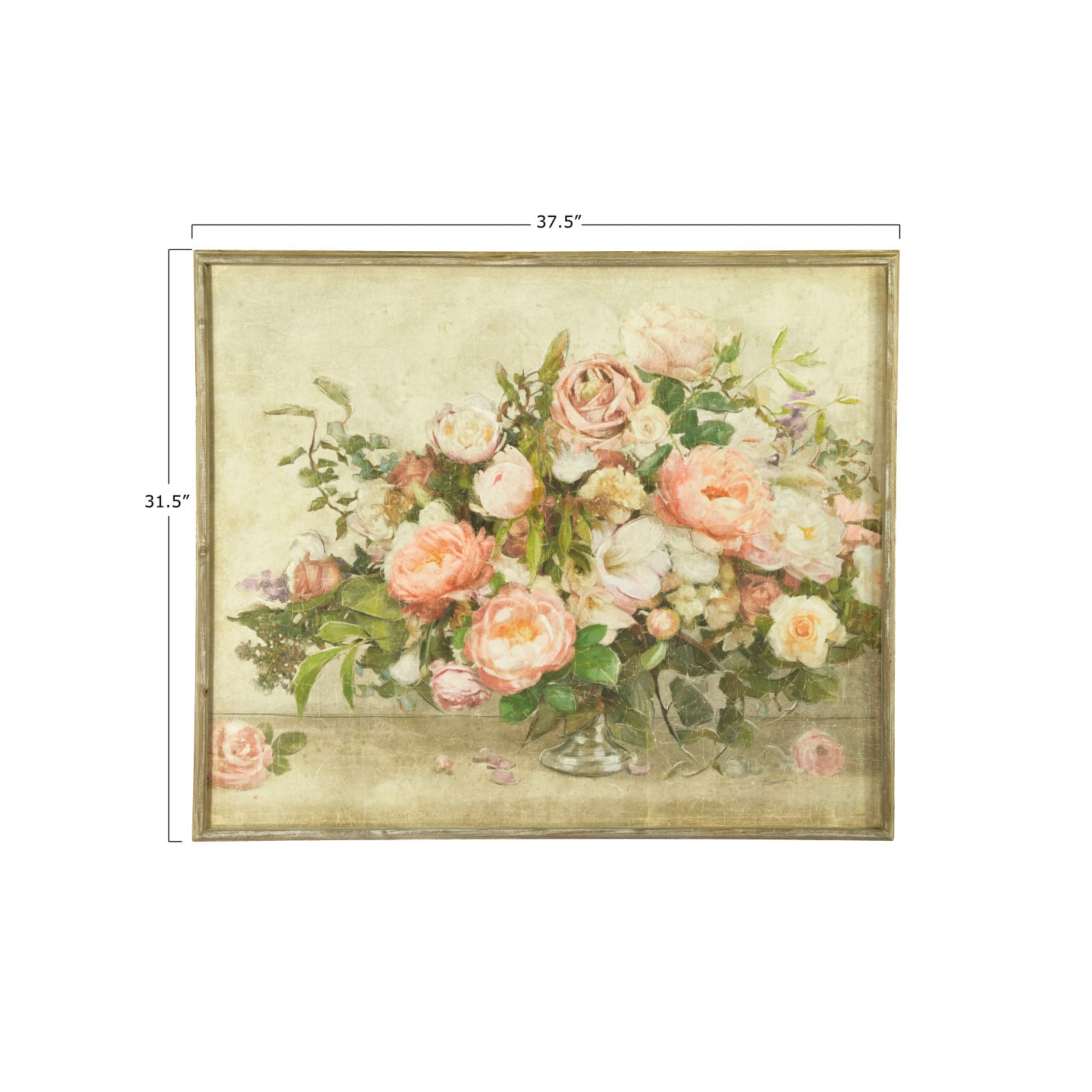 Hello Honey® Flower Bouquet Wood Framed Wall Décor