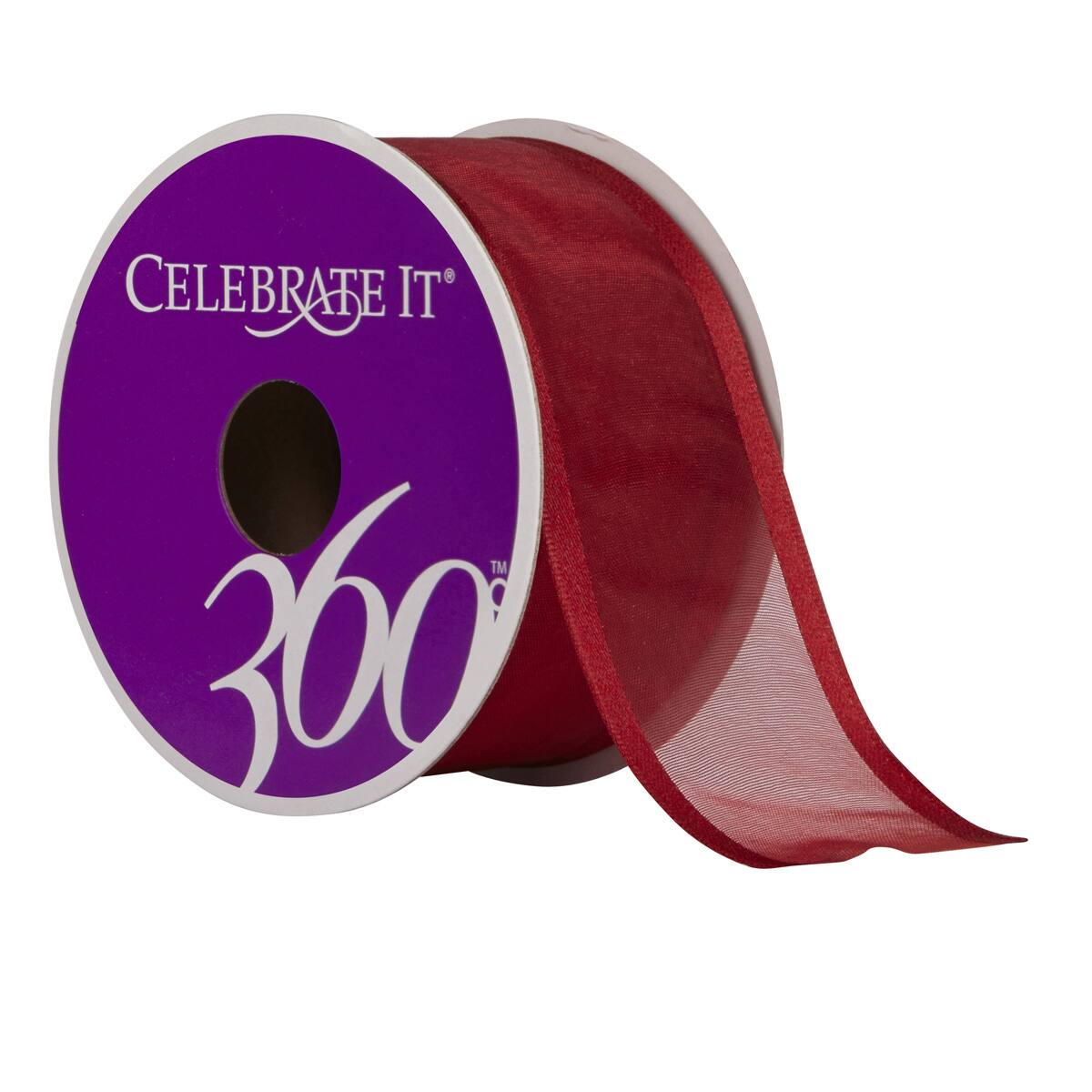 12 Pack: 1.5&#x22; Sheer Wired Ribbon by Celebrate It&#xAE; 360&#xB0;&#x2122;