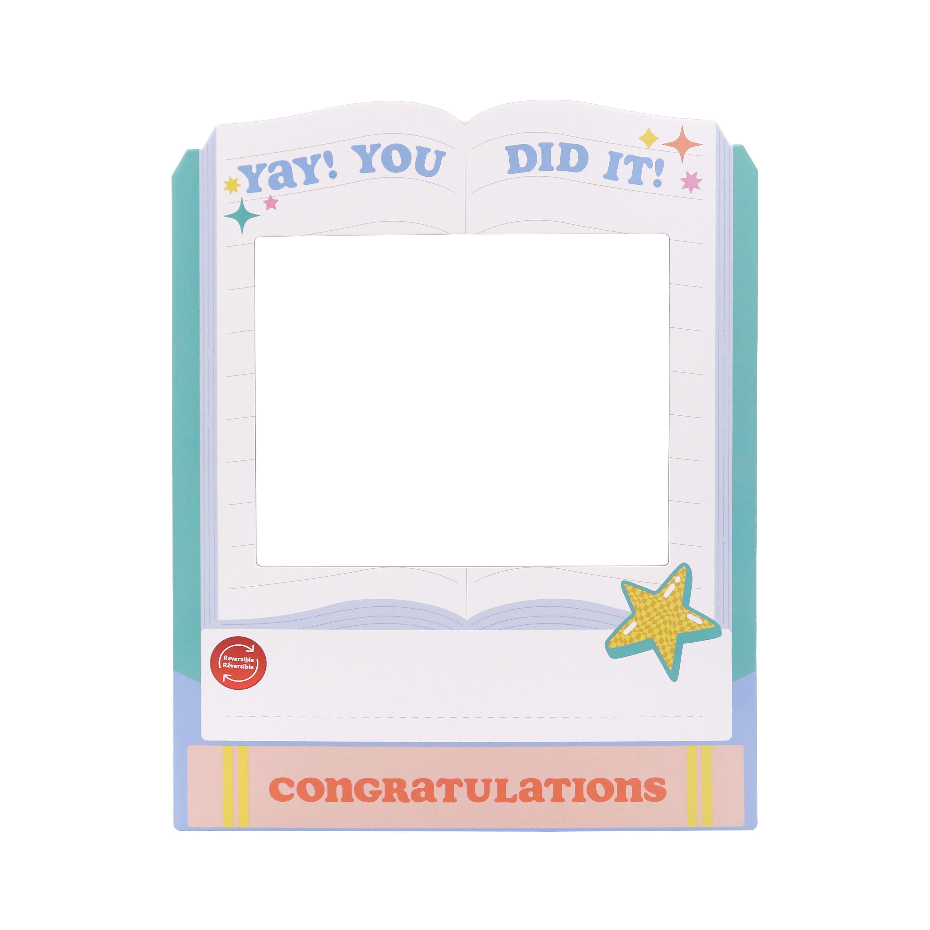Reversible You Did It Paper Bulletin Board Photo Frame by B2C&#x2122;