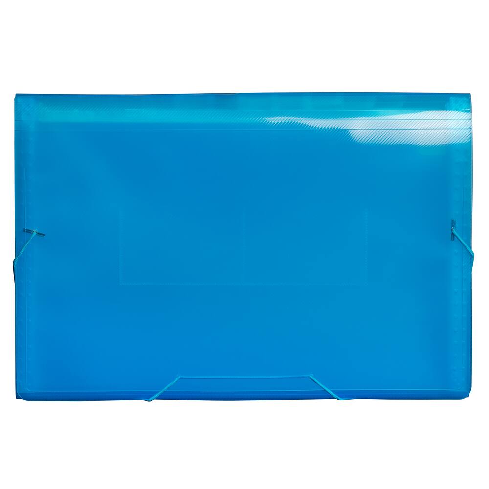 JAM Paper 10&#x22; x 15&#x22; Legal Size 13 Pocket Plastic Expanding File Accordion Folder
