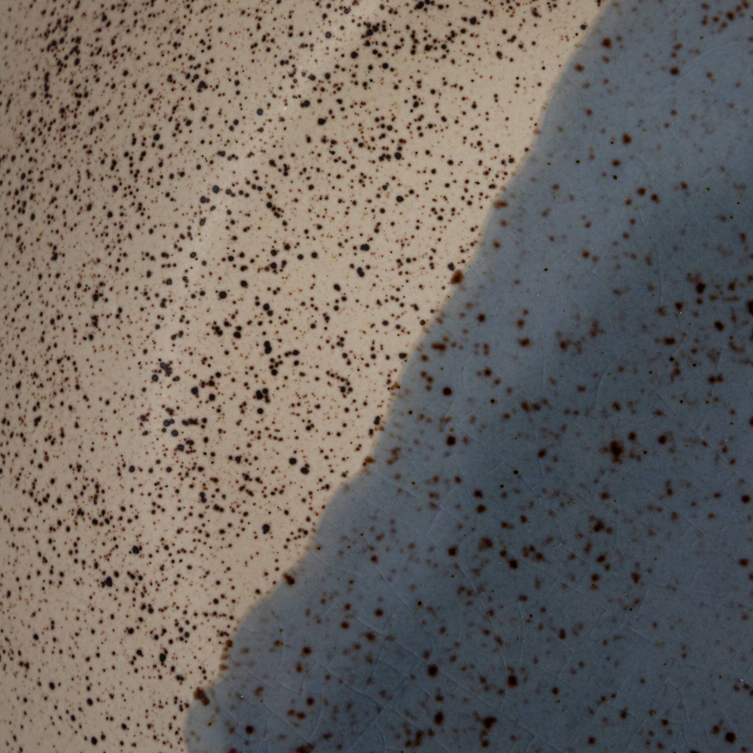 Hello Honey® 8.25" Blue & Cream Crackle Glaze Stoneware Serving Bowl