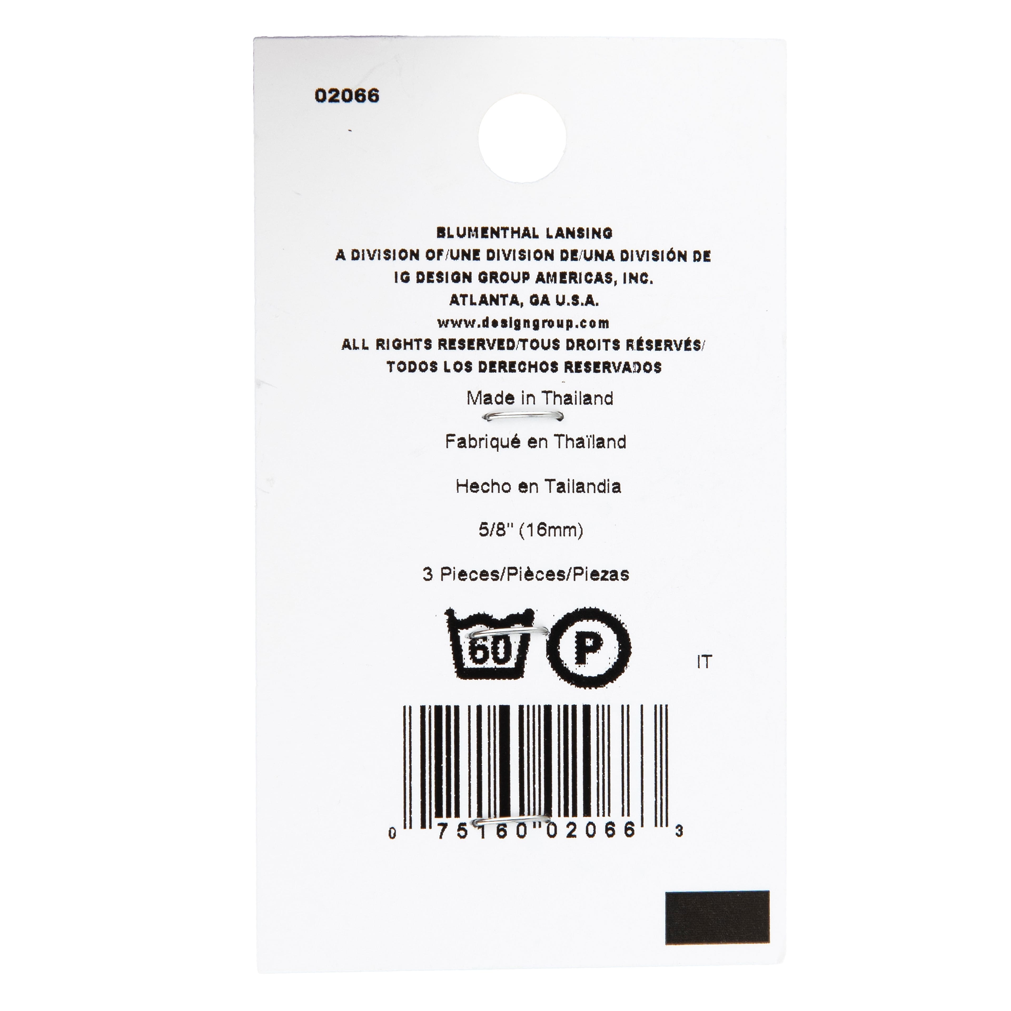LaMode 5/8&#x22; Black Domed Shank Buttons, 3ct.