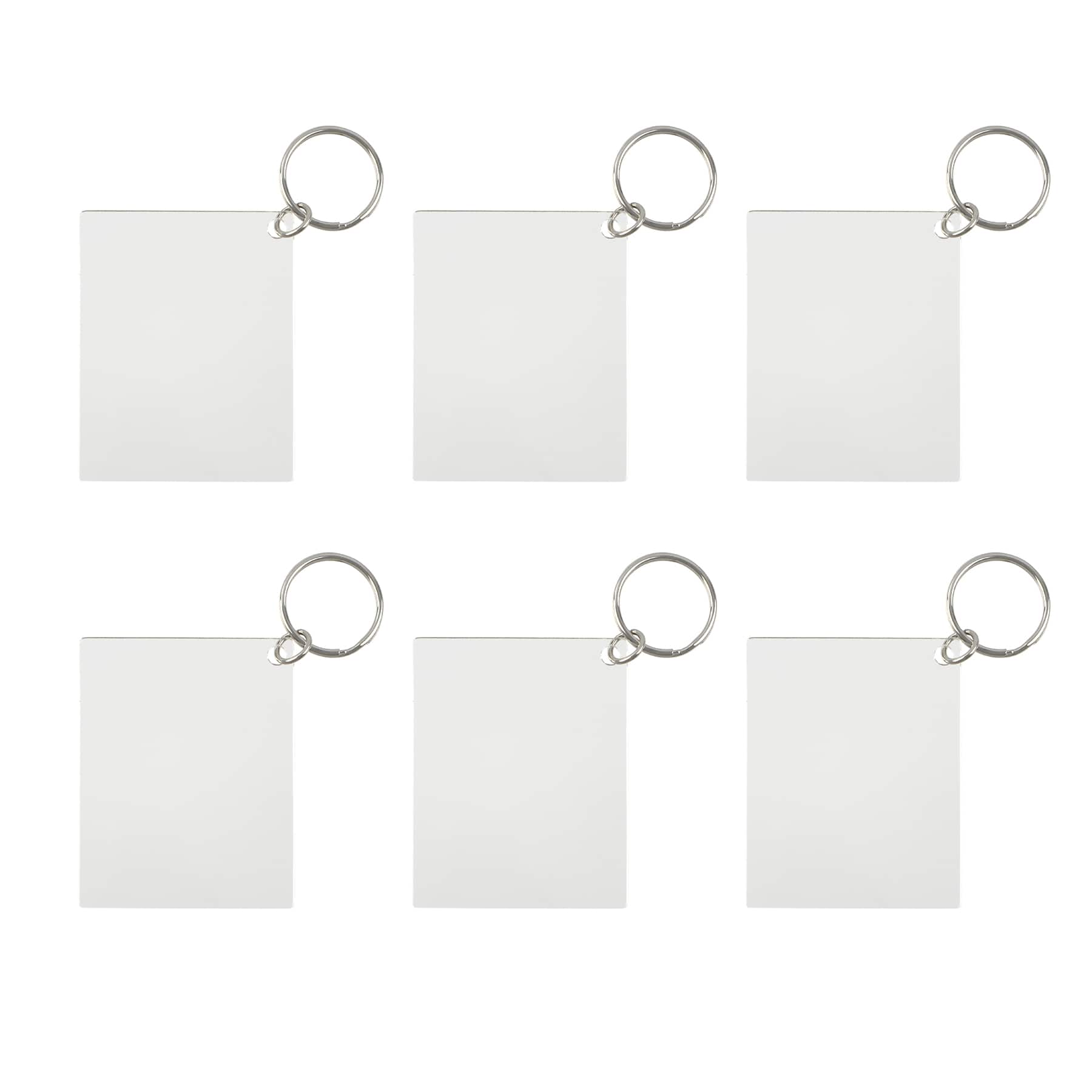 2.5" Rectangle Acrylic Keychains, 6ct. by Make Market®