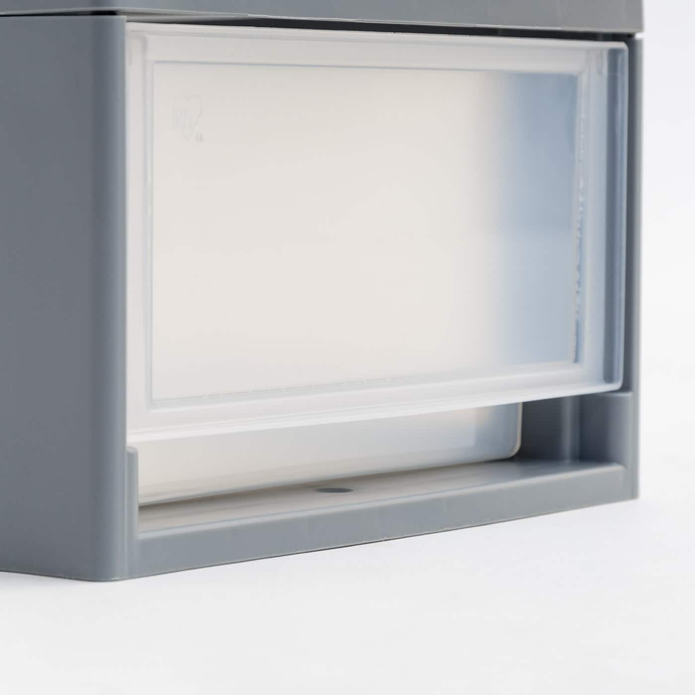 IRIS® 6qt. Gray Stackable Storage Bin with Clear Drawer