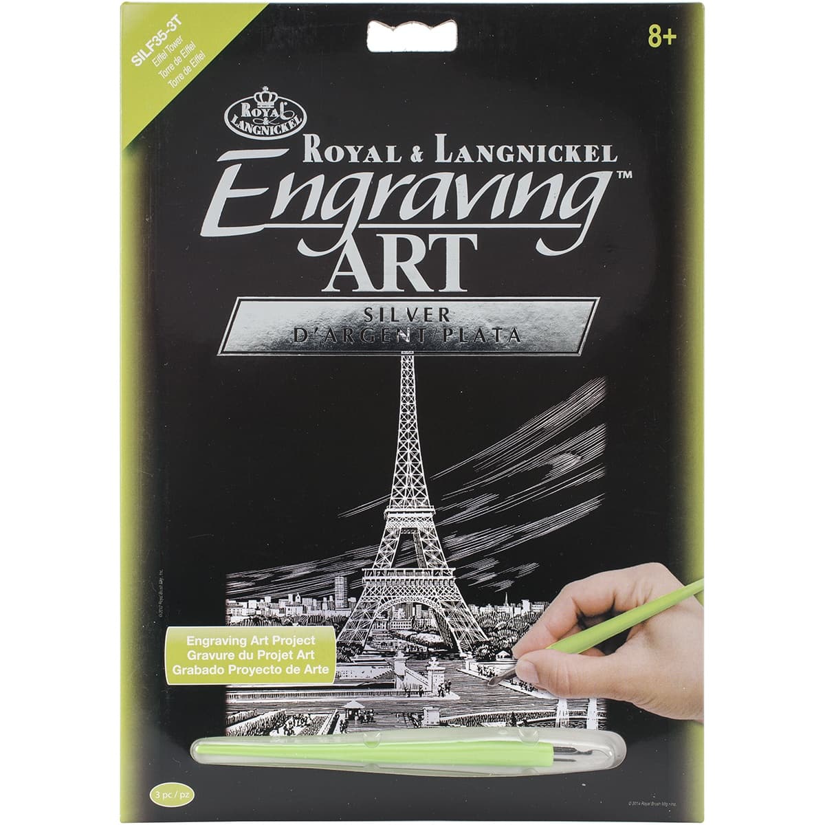 Royal &#x26; Langnickel&#xAE; Engraving Art&#x2122; Eiffel Tower Silver Foil Kit