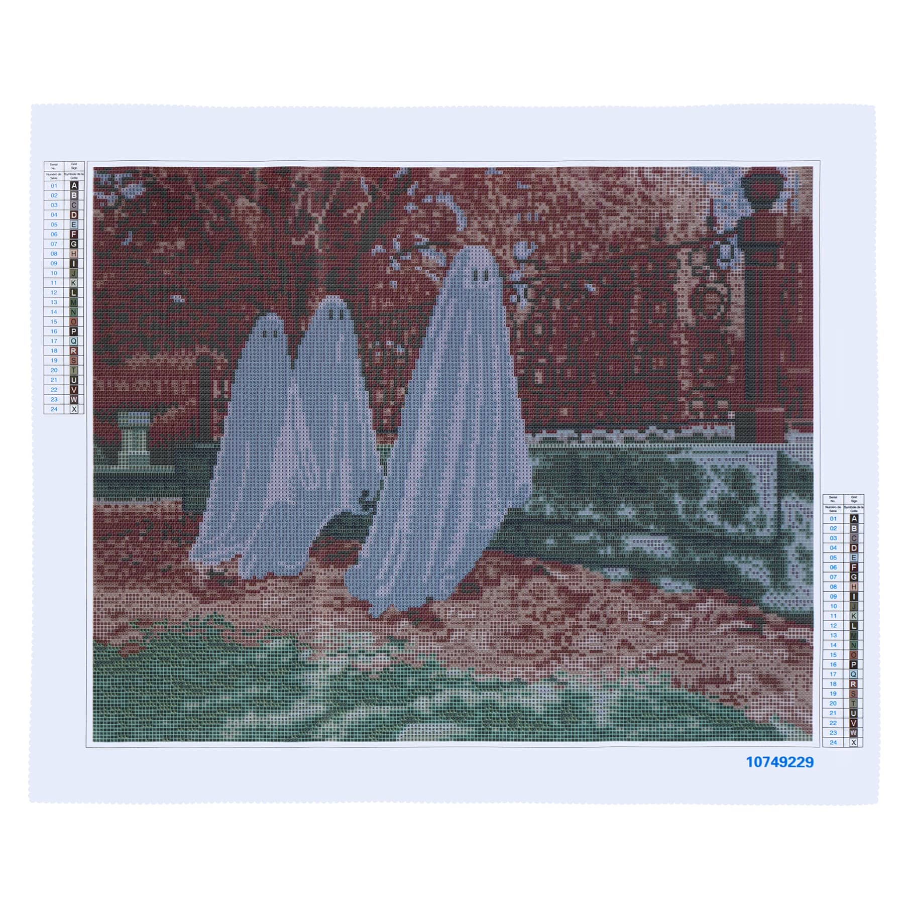 16&#x22; x 20&#x22; Three Ghosts Diamond Art Kit by Make Market&#xAE;