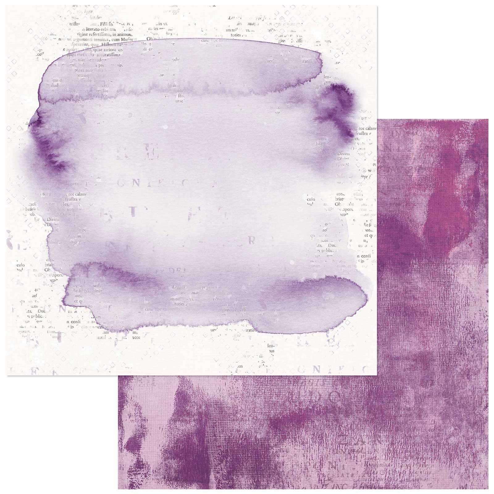 ARToptions Plum Grove Colored Foundations 1 12&#x22; x 12&#x22; Double-Sided Cardstock, 20 Sheets