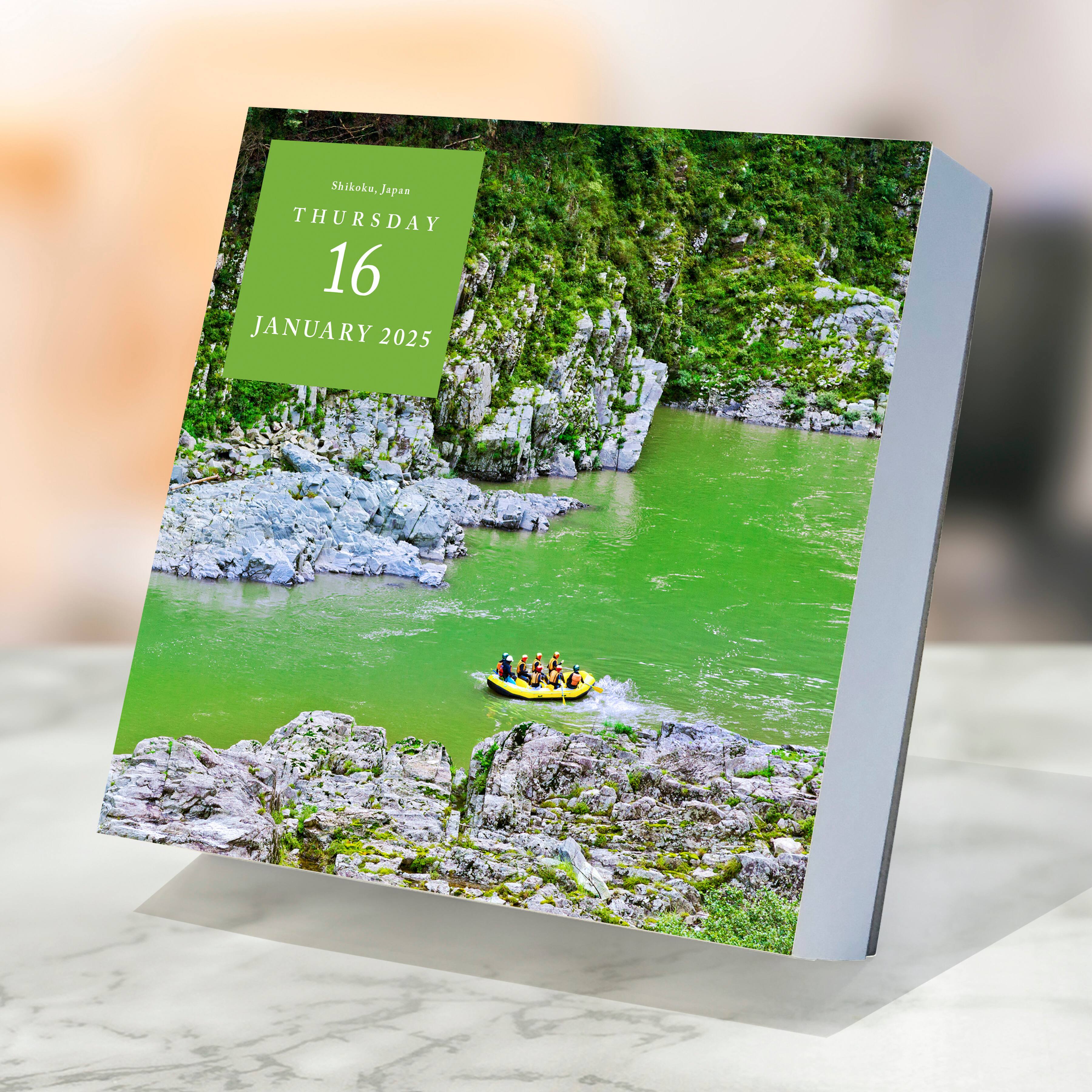 TF Publishing 2025 World Travel Daily Desktop Calendar