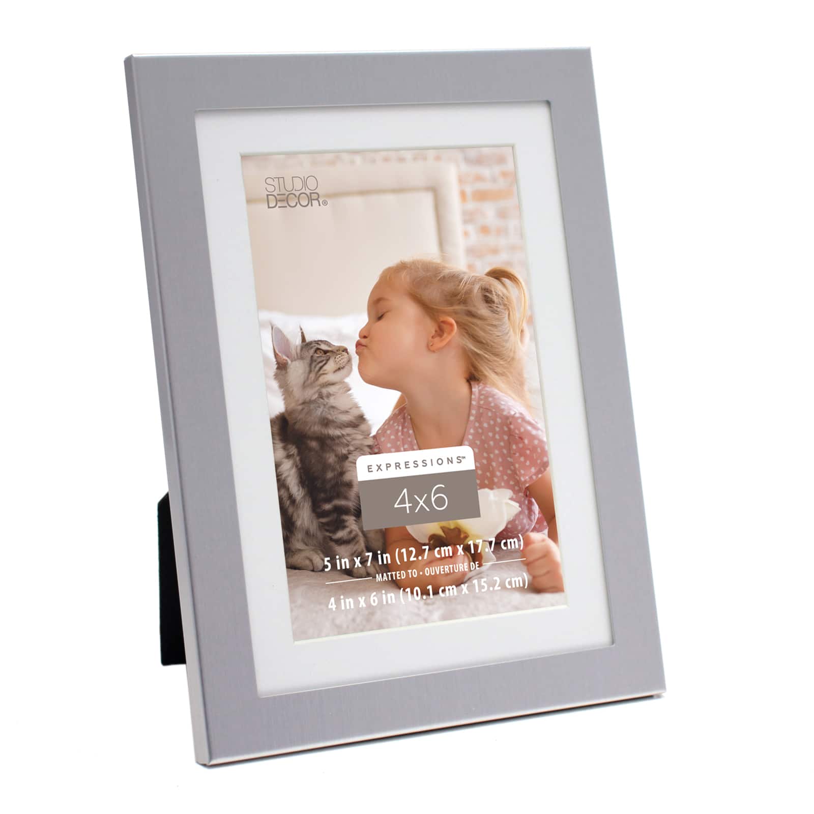 12 Pack: Silver Aluminum Frame with Mat, Expressions&#x2122; by Studio D&#xE9;cor&#xAE;