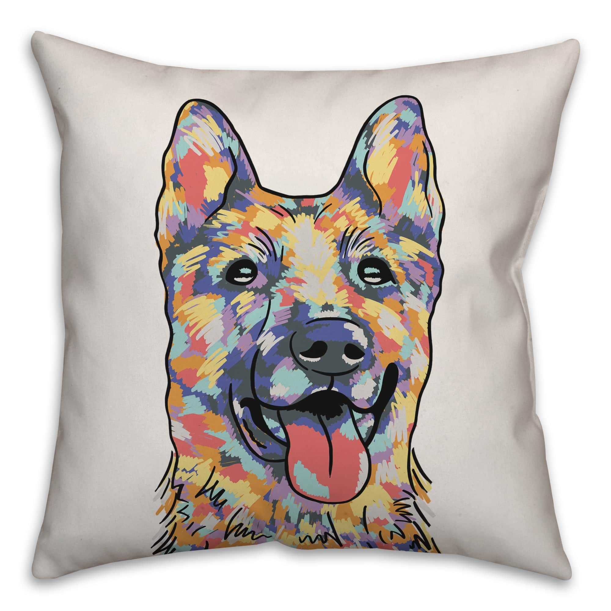 German shepherd throw on sale pillow