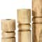 Hello Honey® Wood Stack Taper Candle Holder Set | Michaels