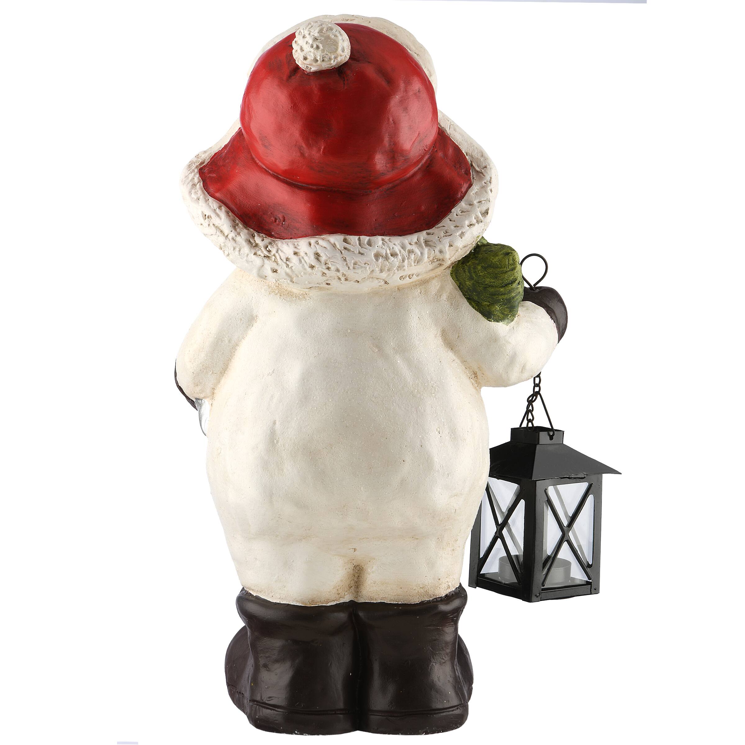 16&#x22; Snowman with Lantern D&#xE9;cor
