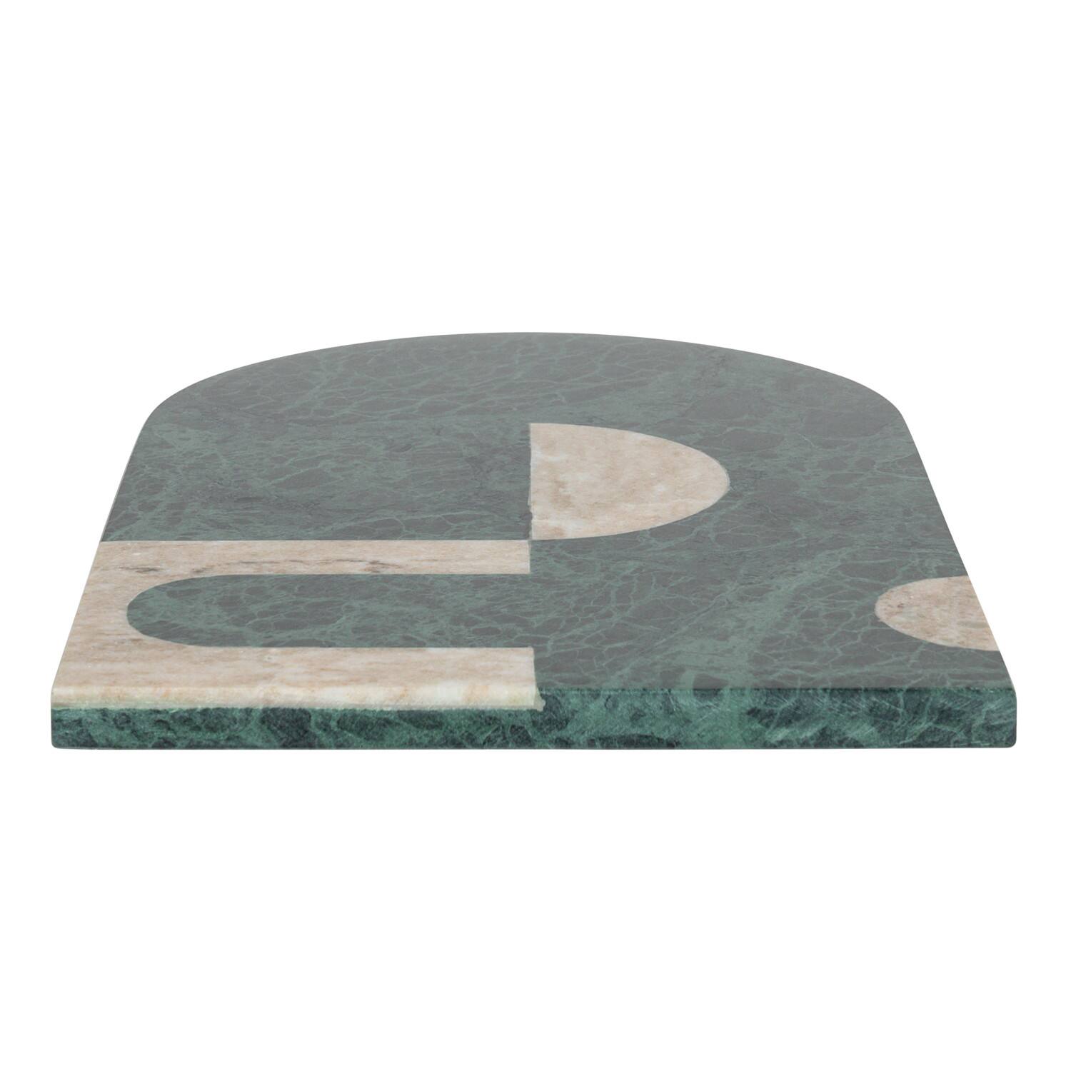 Hello Honey® Green Abstract Design Compact Marble Cheese & Cutting Board