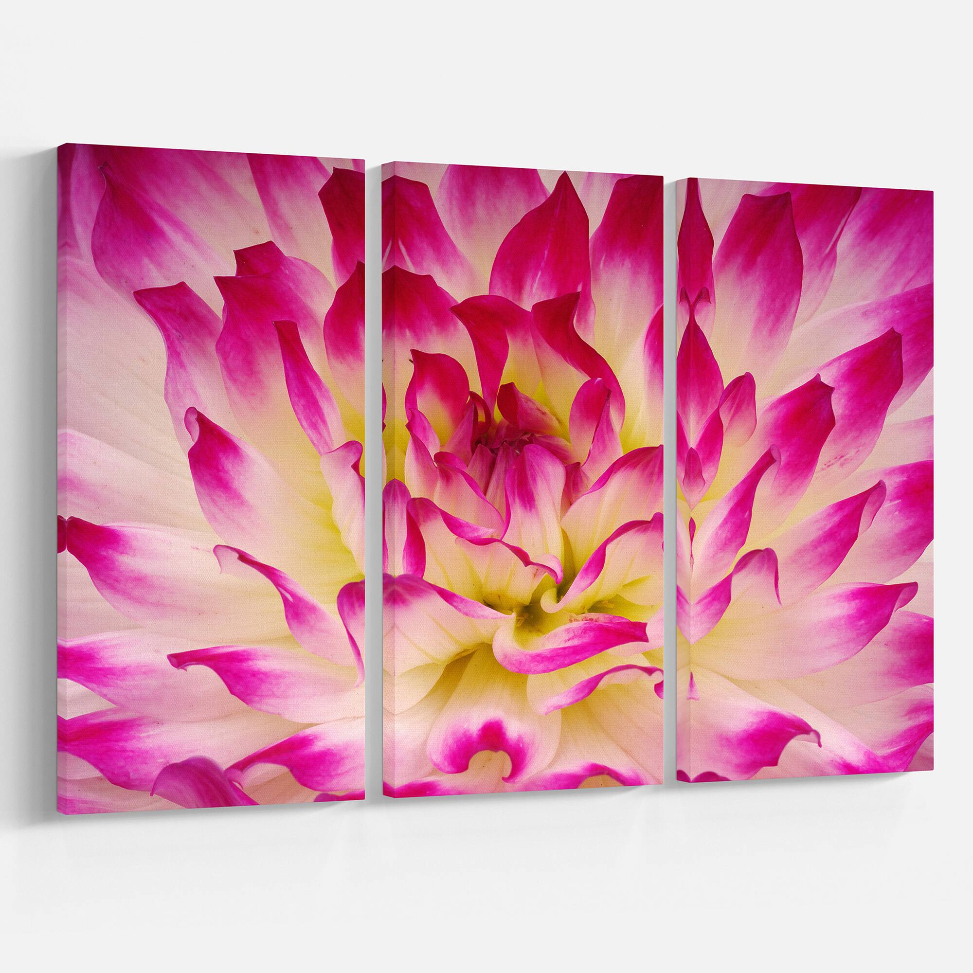 Designart - Smooth Purple White Flower Petals