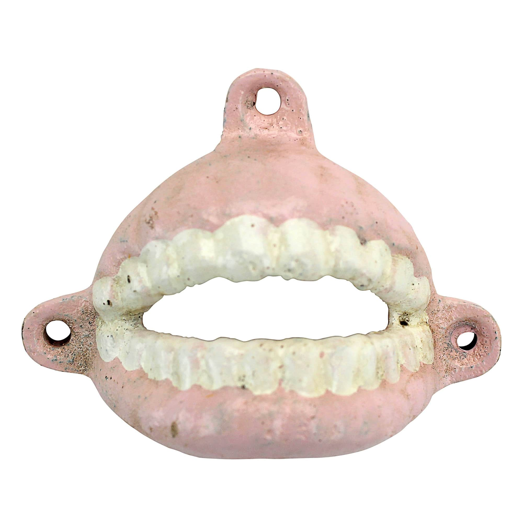 Design Toscano 3&#x22; False Teeth Cast Iron Bottle Opener