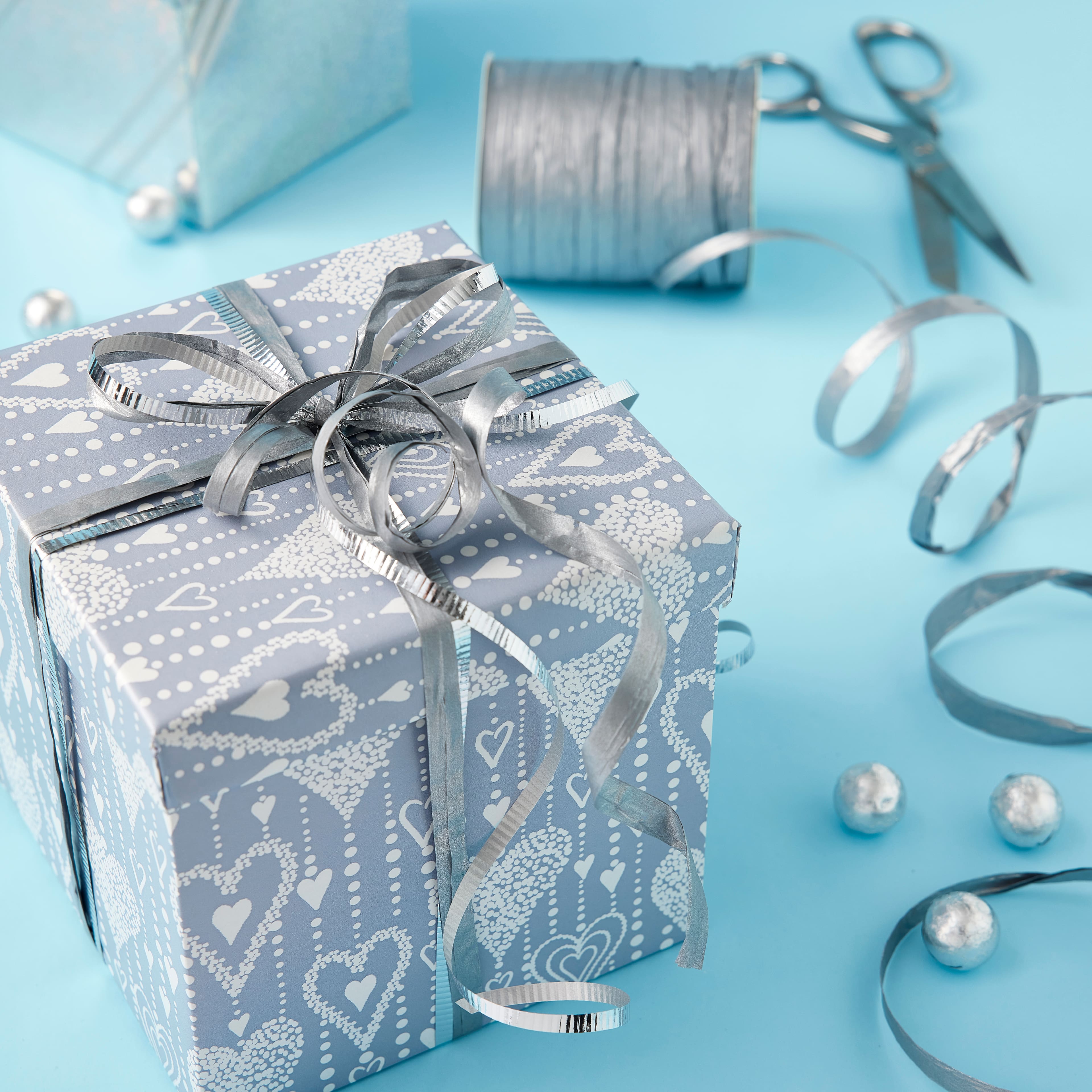 75yd. Silver Metallic Raffia Ribbon By Celebrate It™ | Michaels